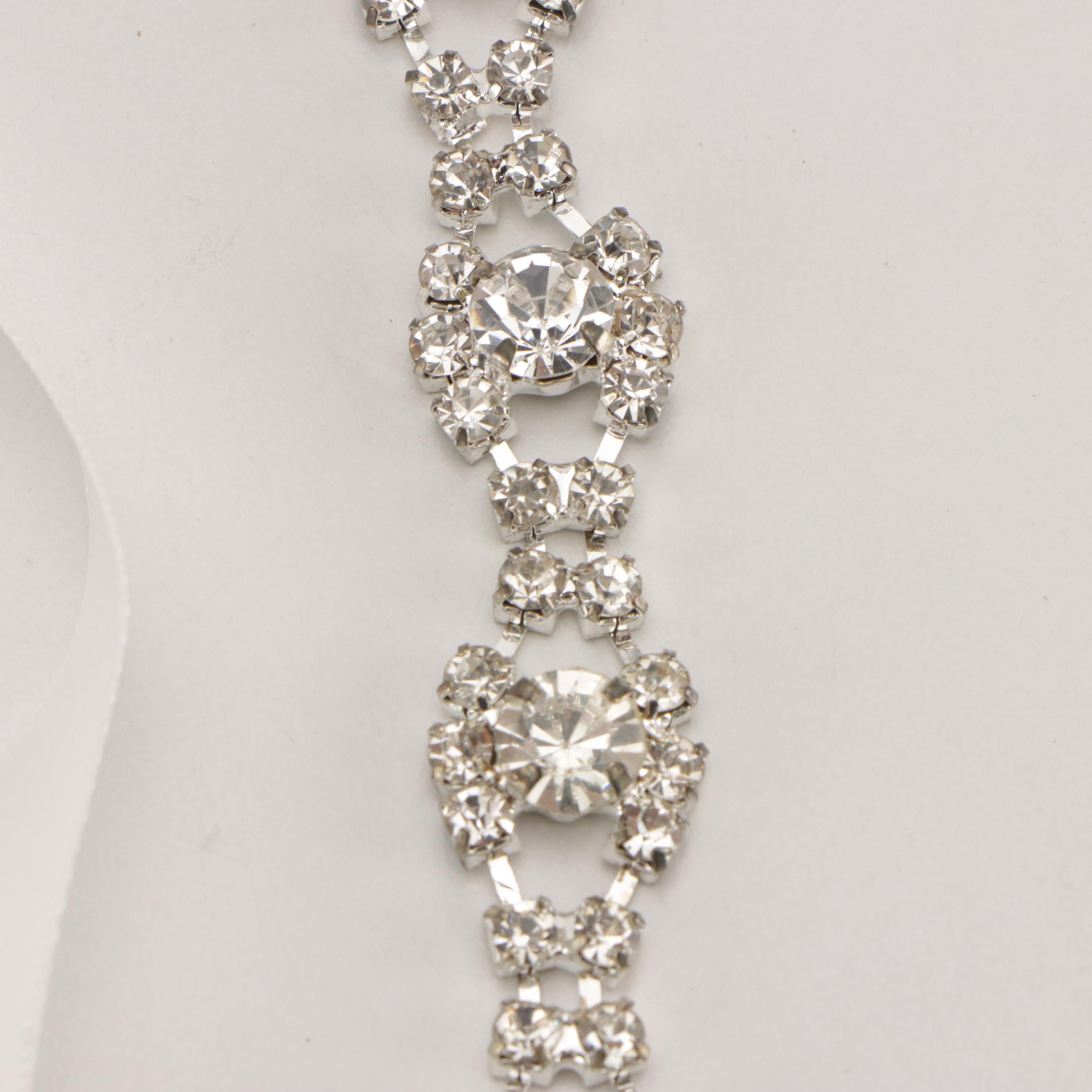 Hand-Beaded Kiss Lock Purse with Ostrich Feather and Rhinestone Accessory