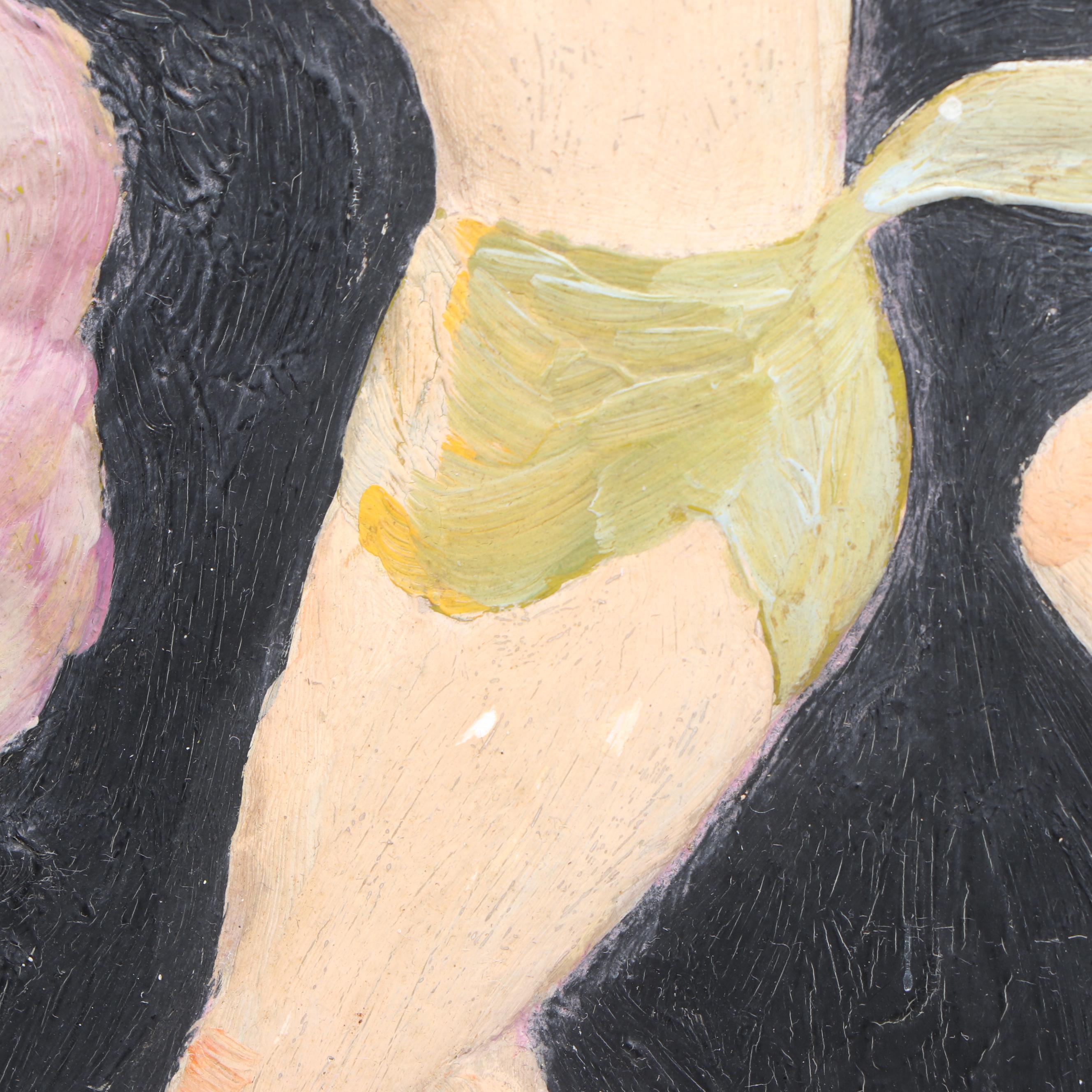 Art Deco Cast Plaster Bas-Relief of Dancing Nymphs