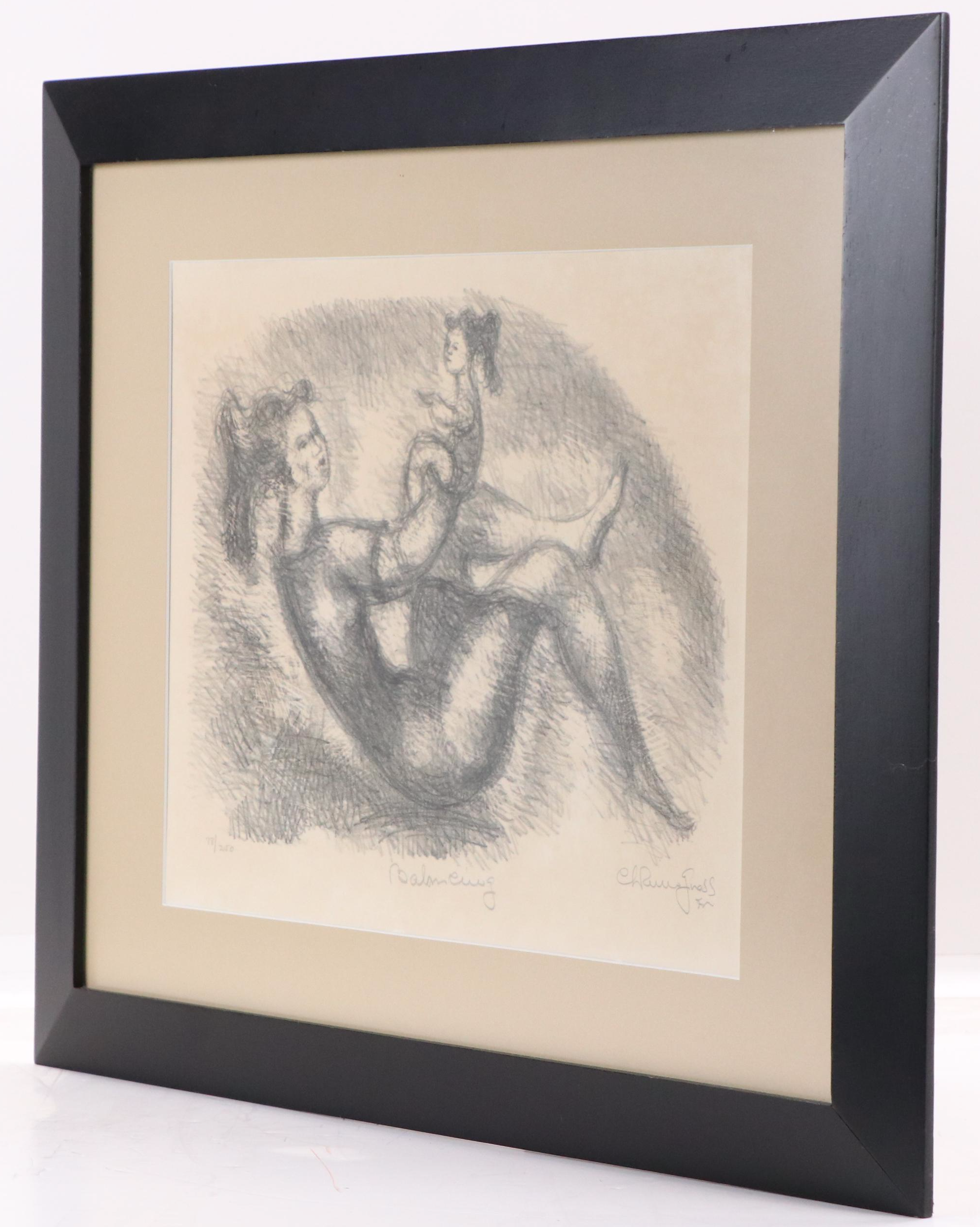 Chaim Gross Lithograph "Balancing"