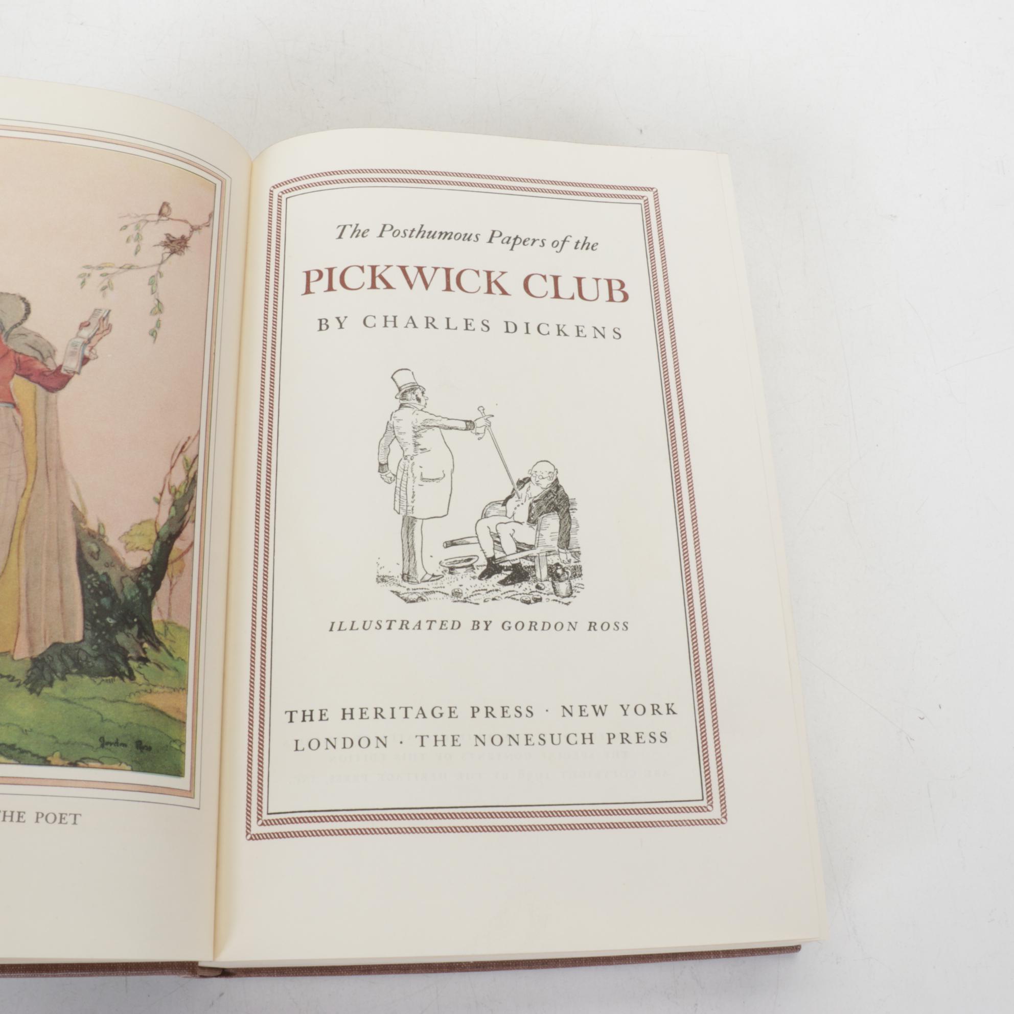 Charles Dickens "The Pickwick Papers" & Other Hardcover Classics