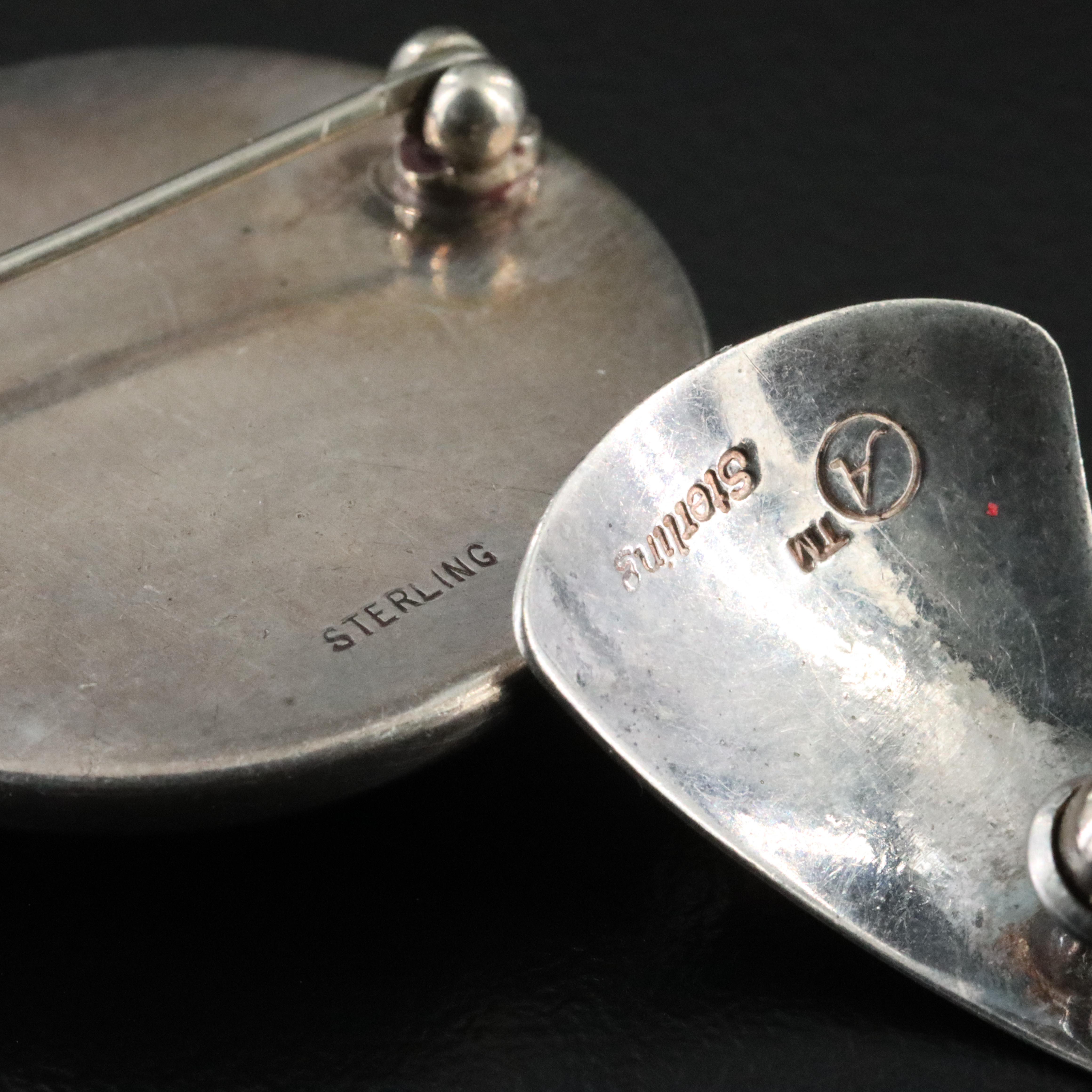 Vintage Sterling Malachite, Pearl and Turquoise Jewelry Collection