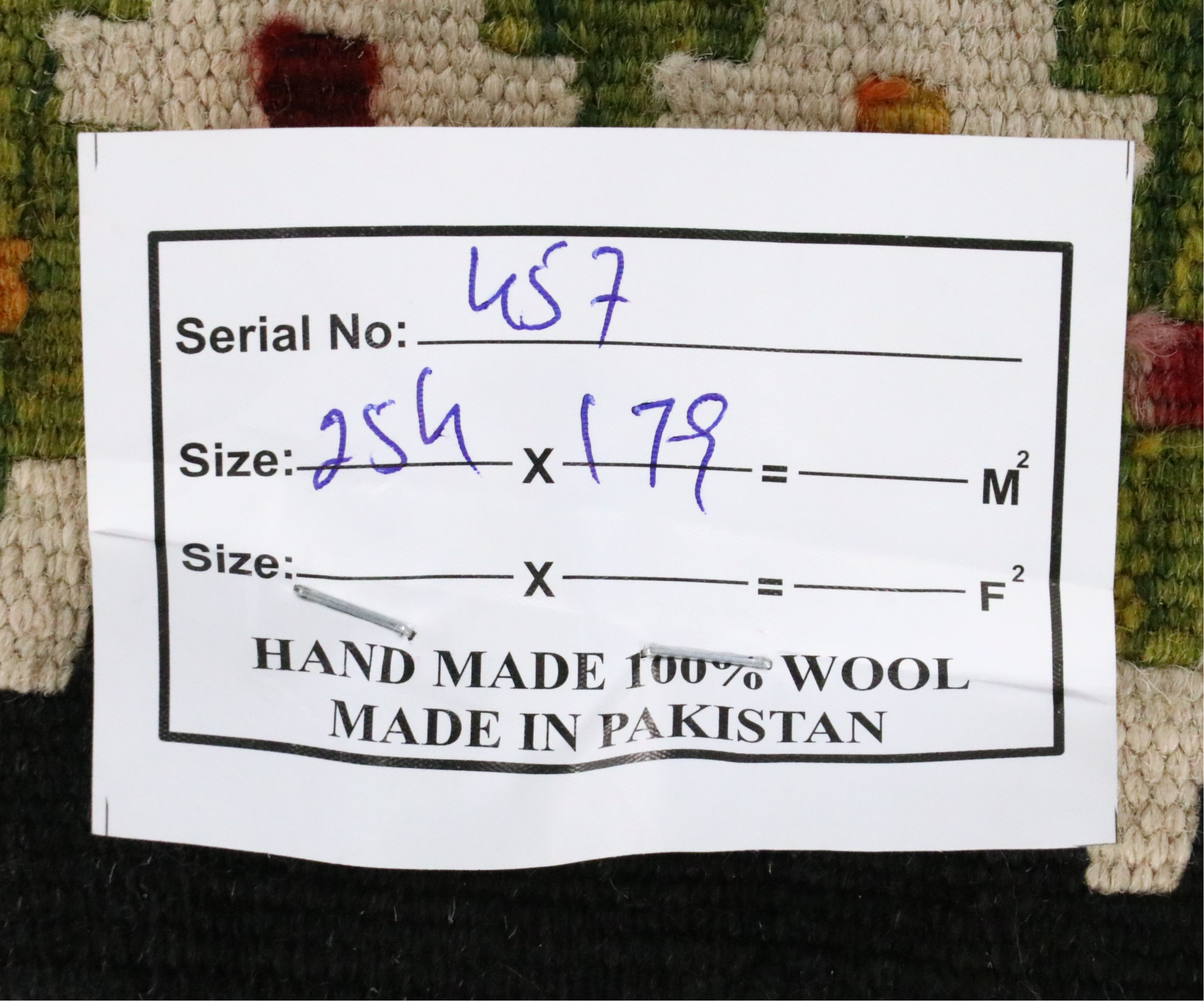 5'11 x 8'6 Handwoven Pakistani Kilim Area Rug