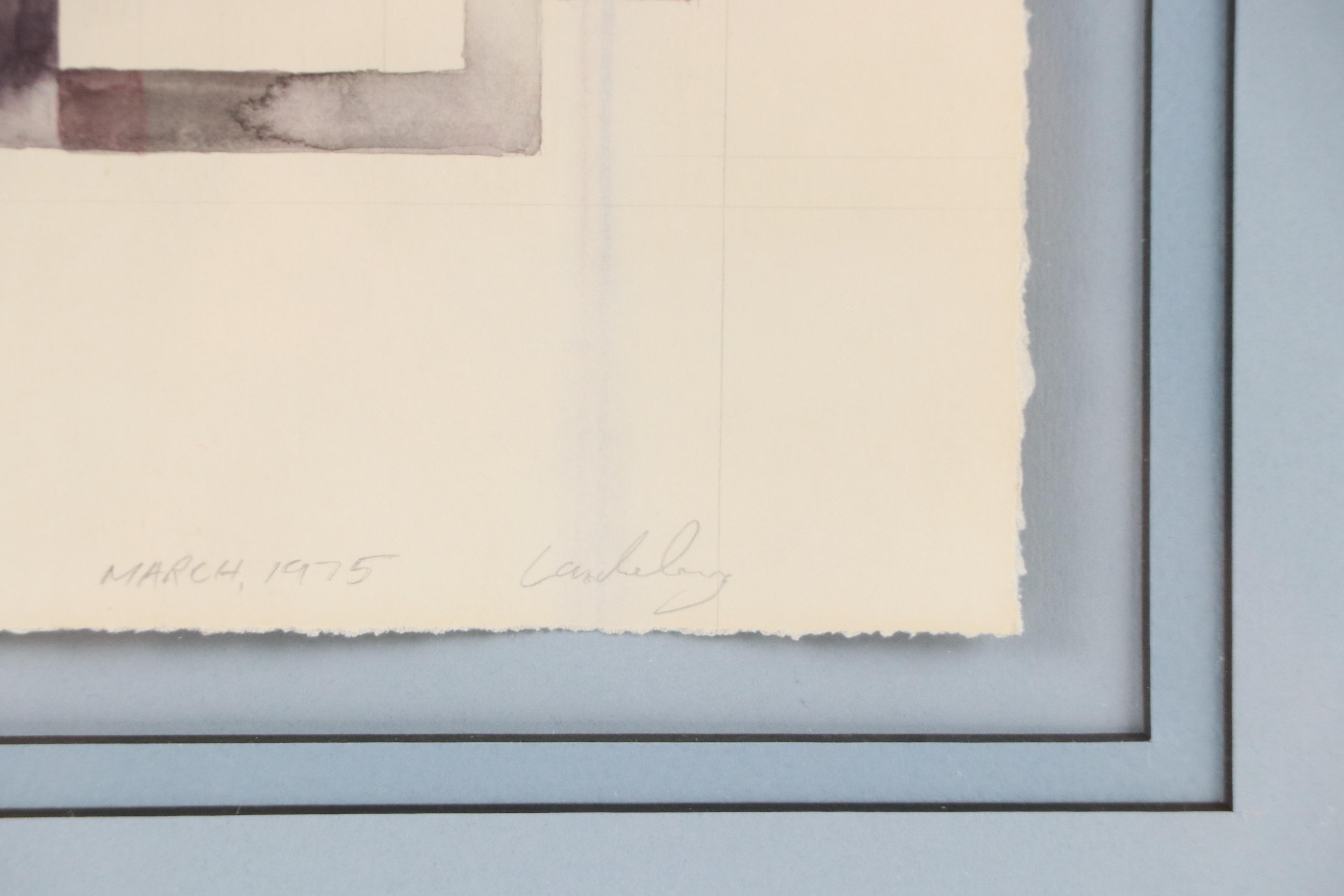 Graphite and Watercolor Sketch "Study for Ketubah," 1975