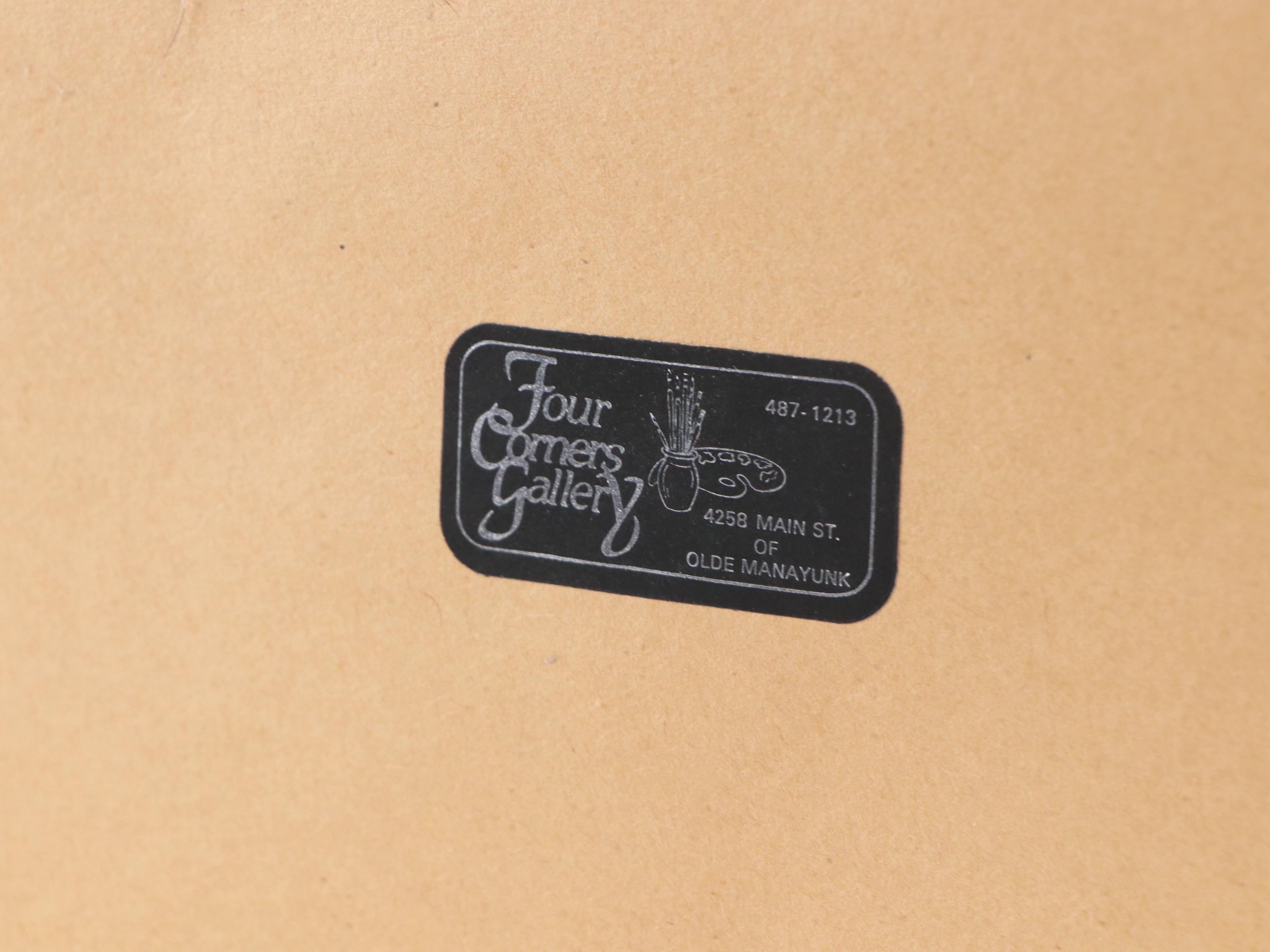 Graphite and Watercolor Sketch "Study for Ketubah," 1975