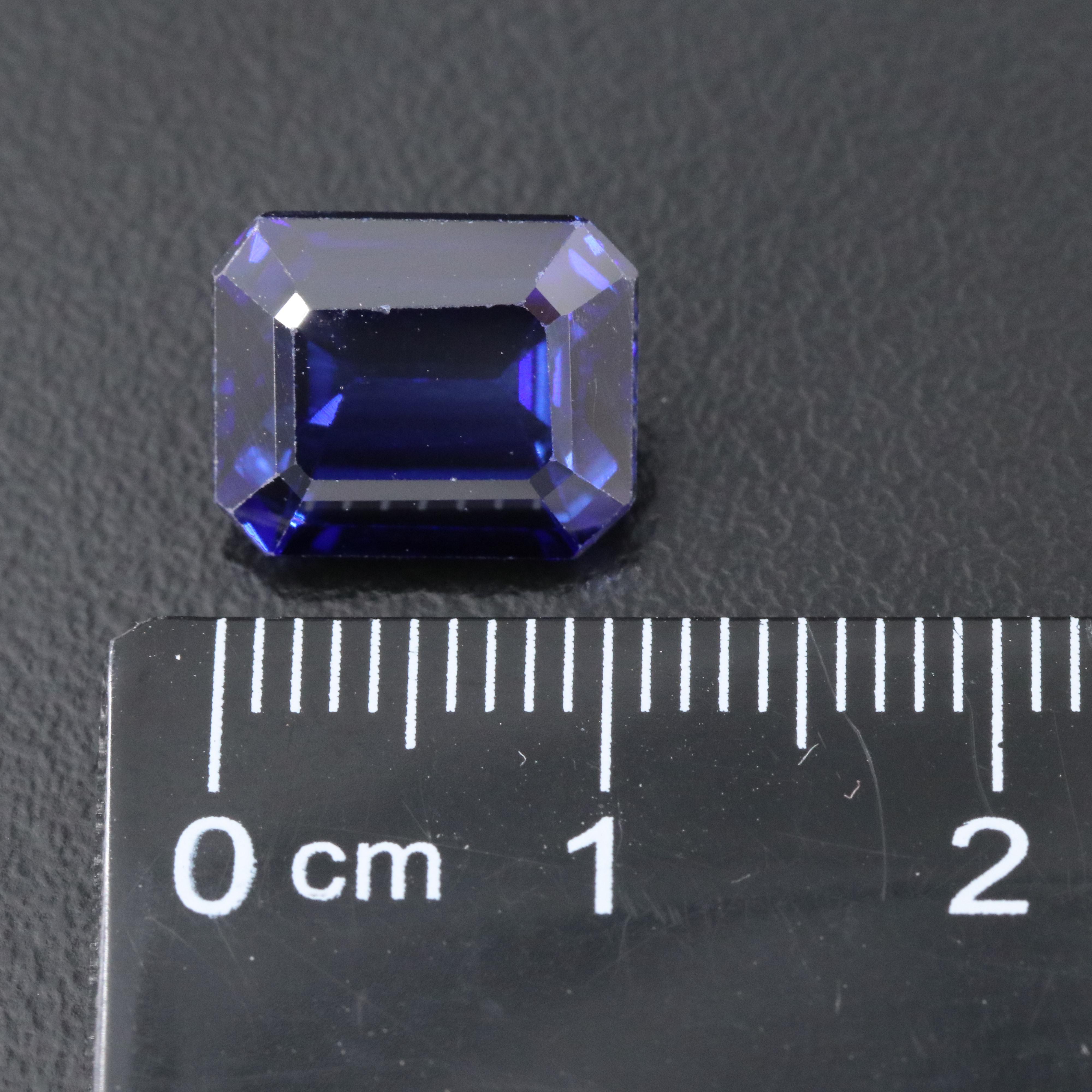 Loose 5.97 CT Lab Grown Sapphire