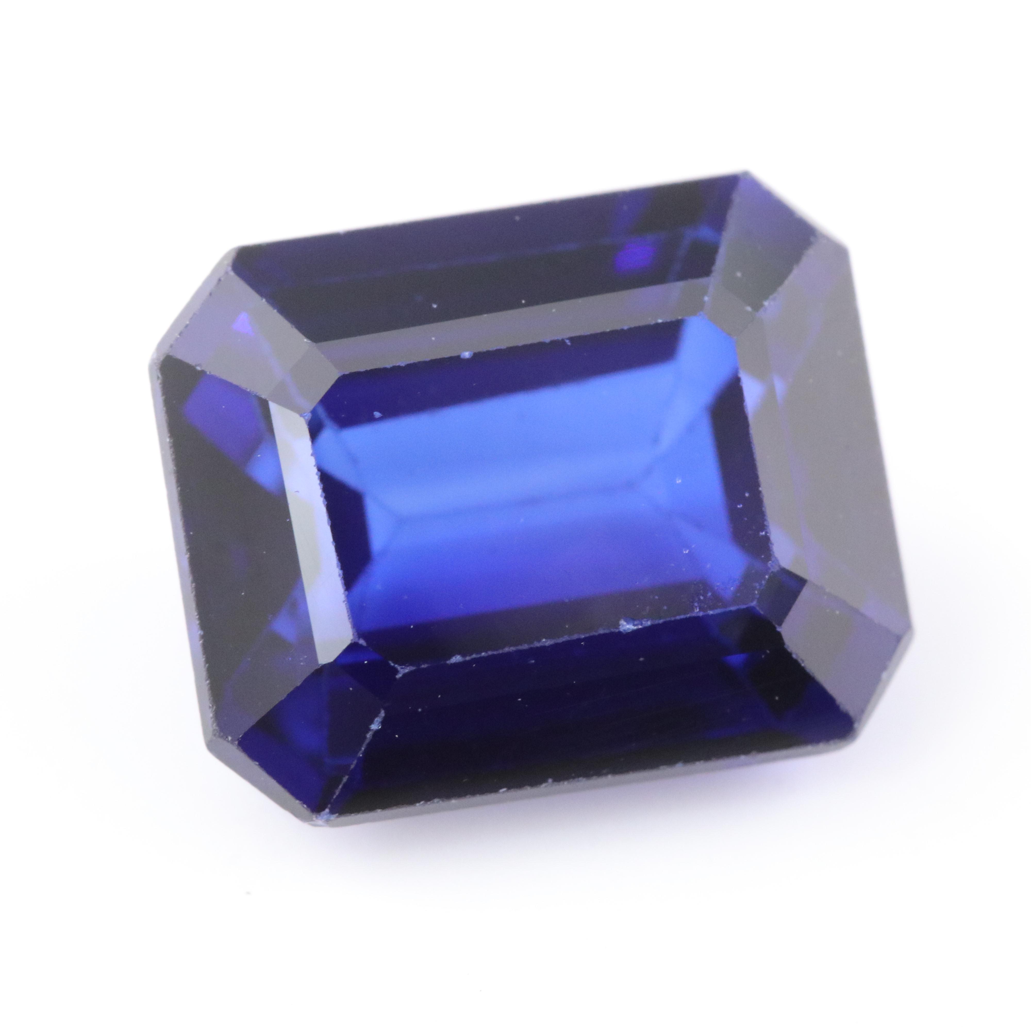 Loose 5.97 CT Lab Grown Sapphire