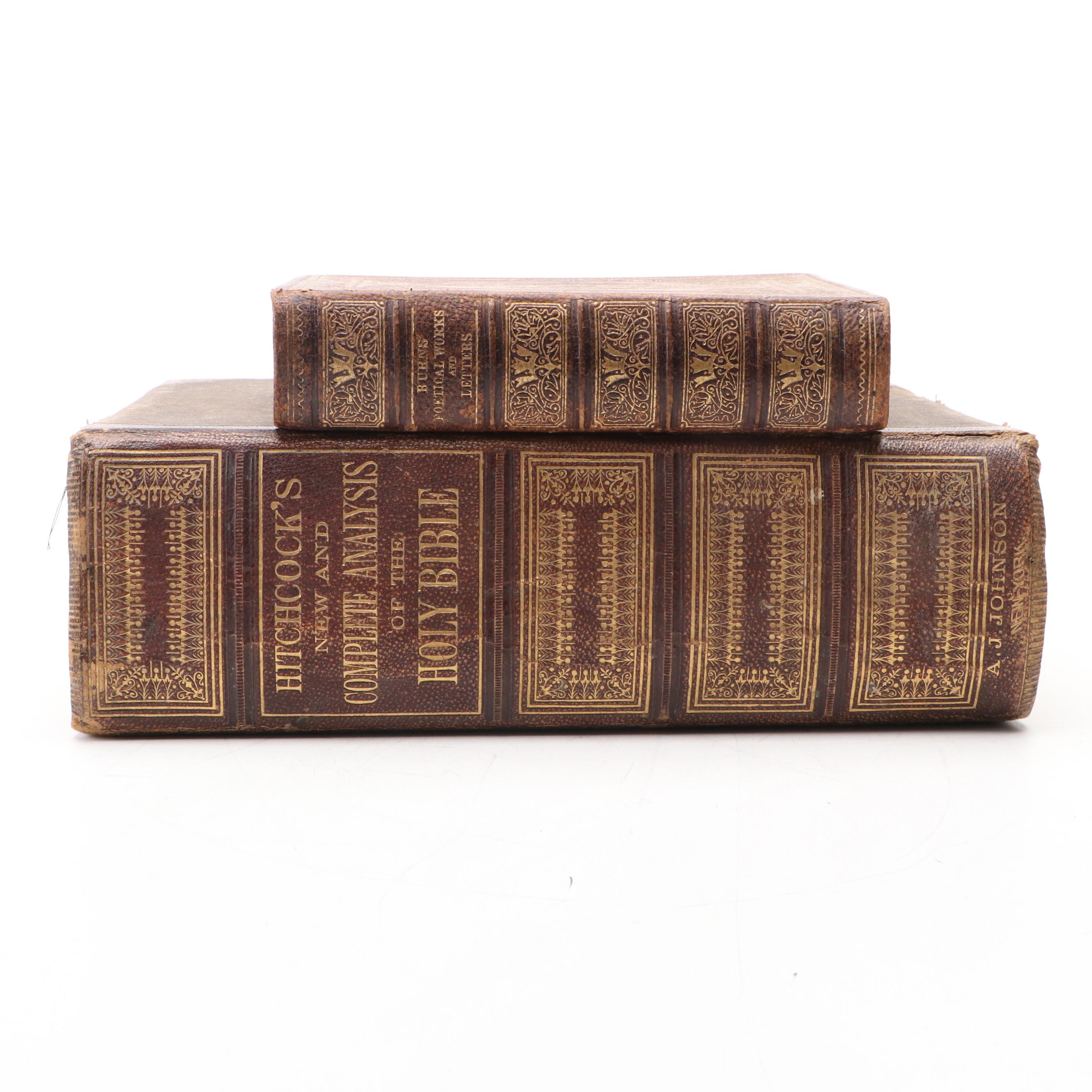 "Hitchcock's New and Complete Analysis of the Holy Bible" and Other Antique Book