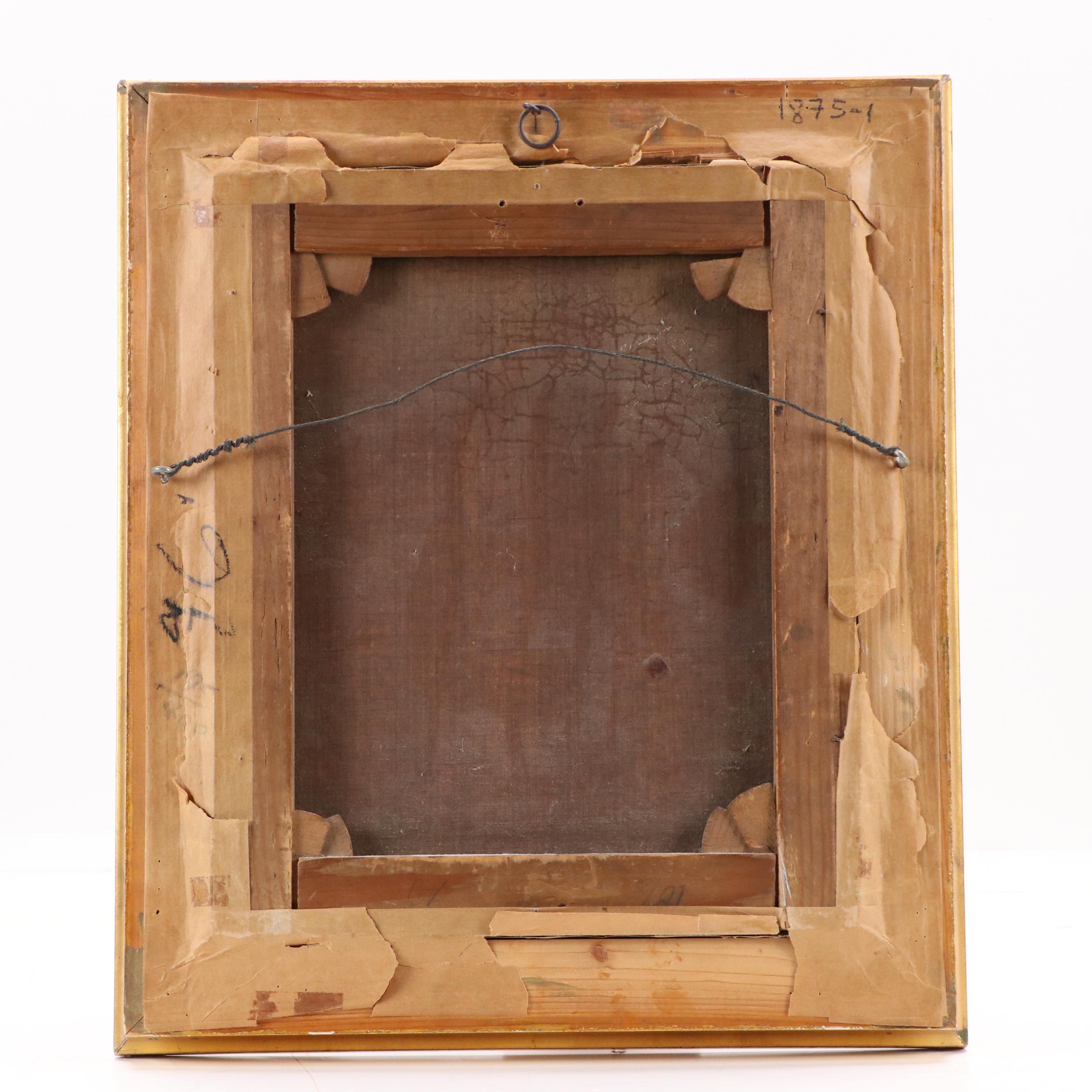 Figurative Oil Painting After Jan Tielius "A Libertine and a Sleeping Lady"