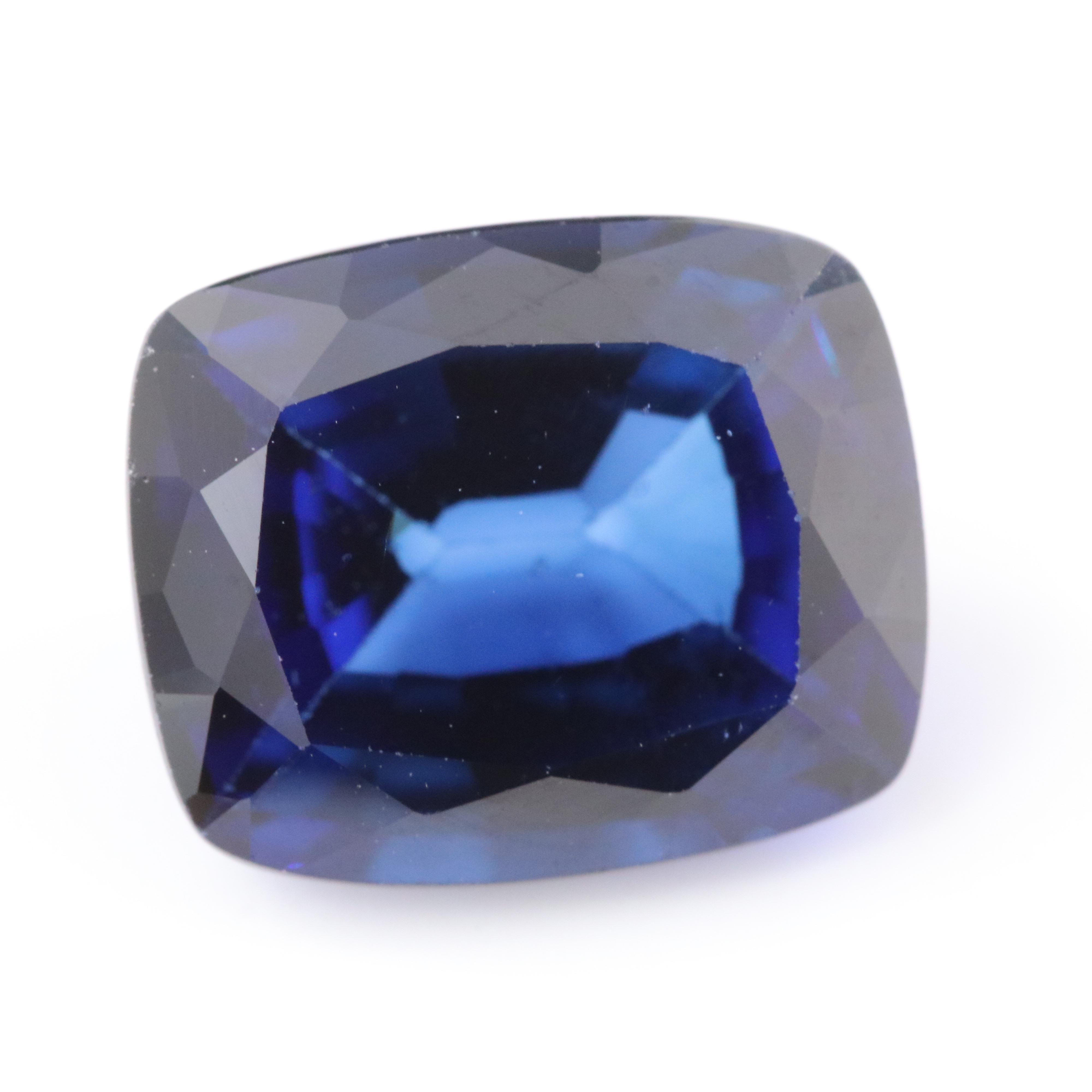 Loose 7.40 CT Lab Grown Sapphire