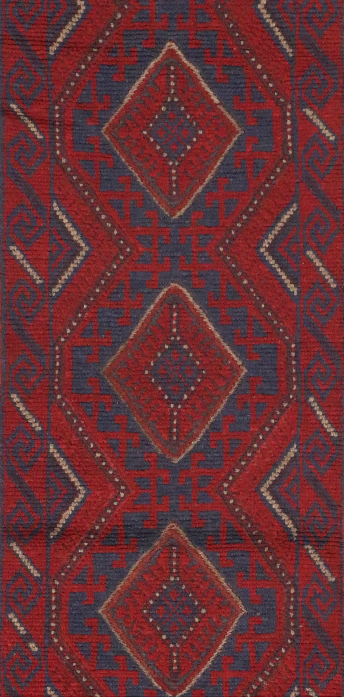 2'1 x 8'10 Handwoven Afghan Mashwani Carpet Runner