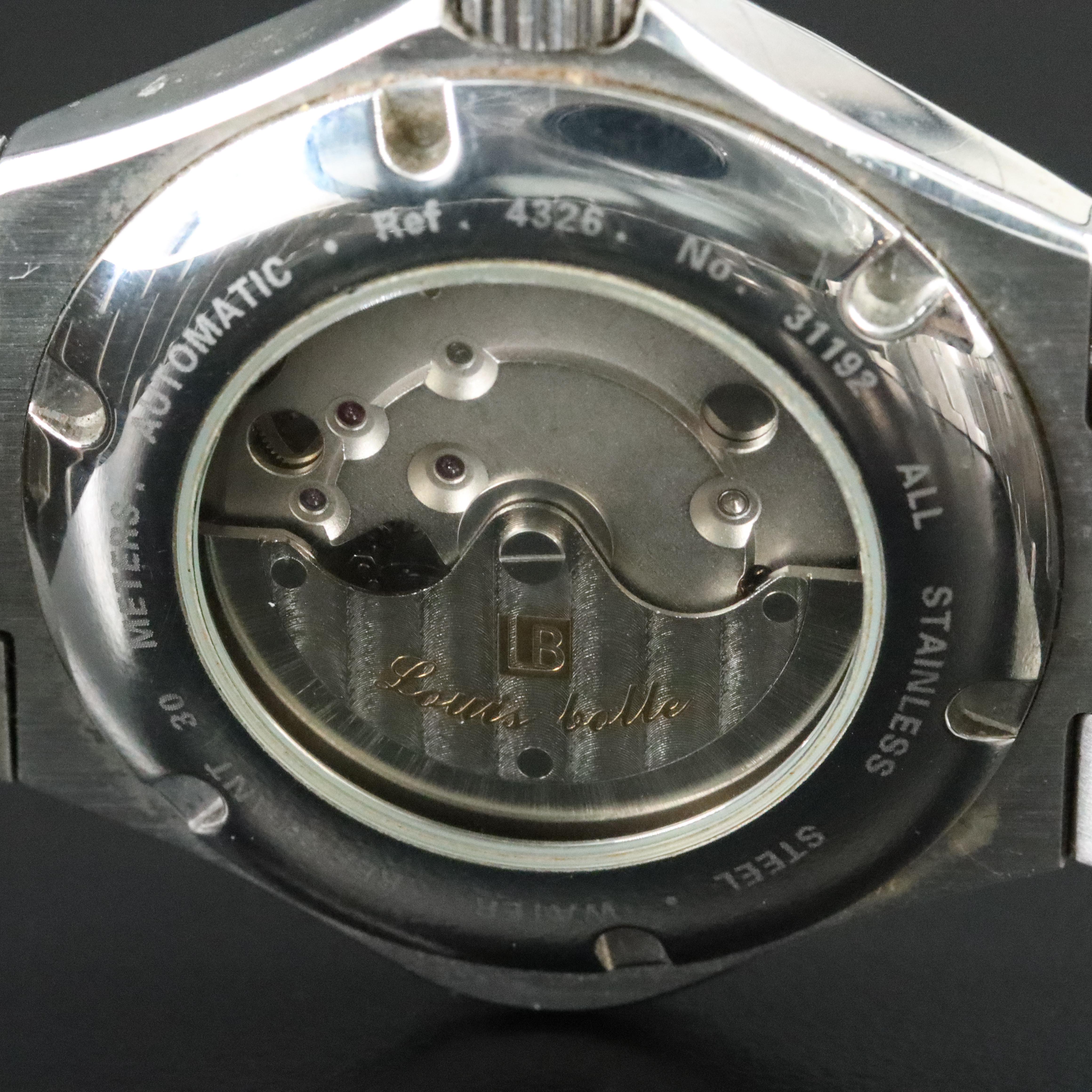 Louis bolle 436 Power Reserve Indicator Date Watch