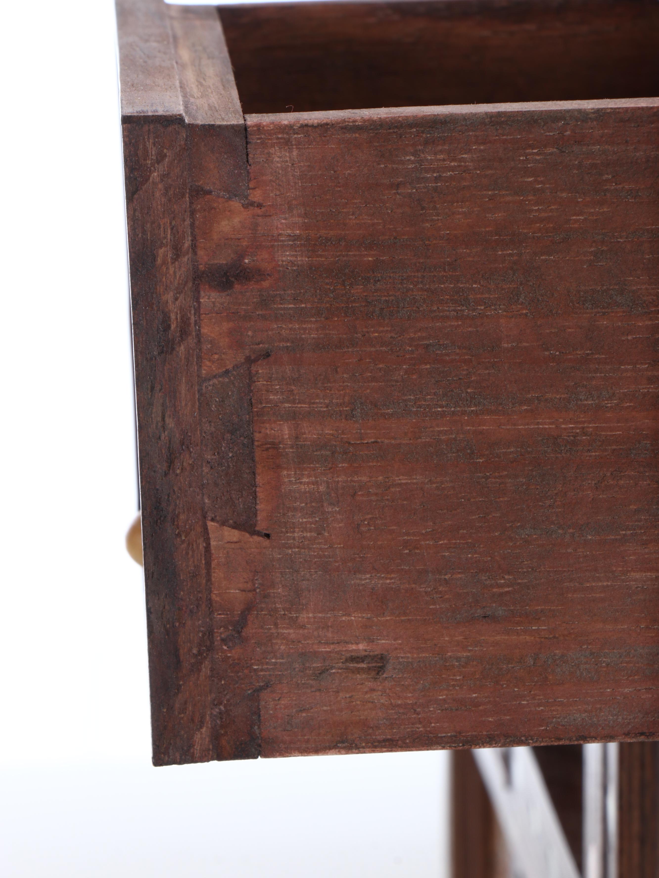 Mahogany & MOP Vargueno Travel Cabinet with Painted Mudéjar Scenes, Ornate Stand