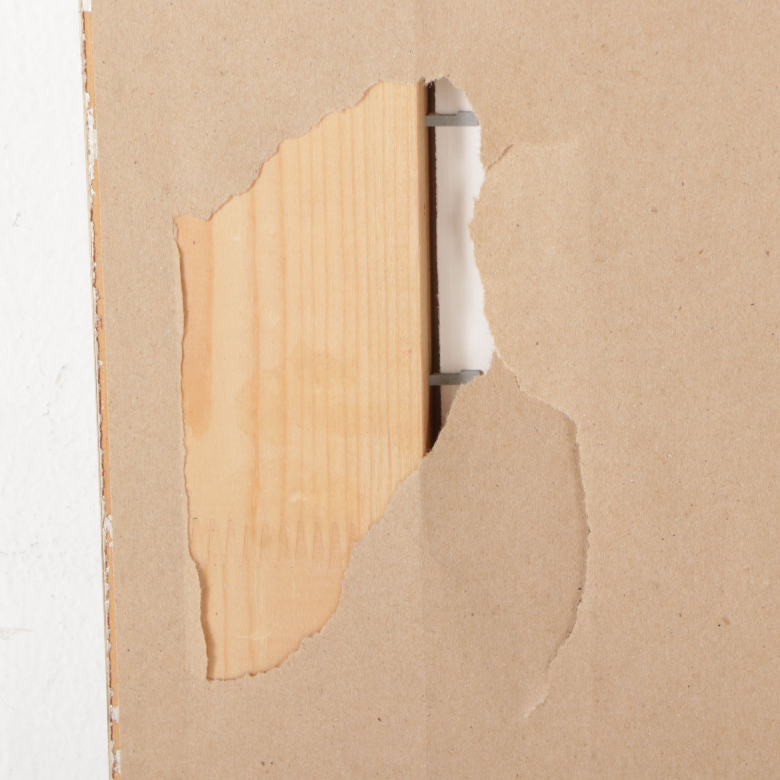 Contemporary Silvered Wood Rectangular Wall Mirror