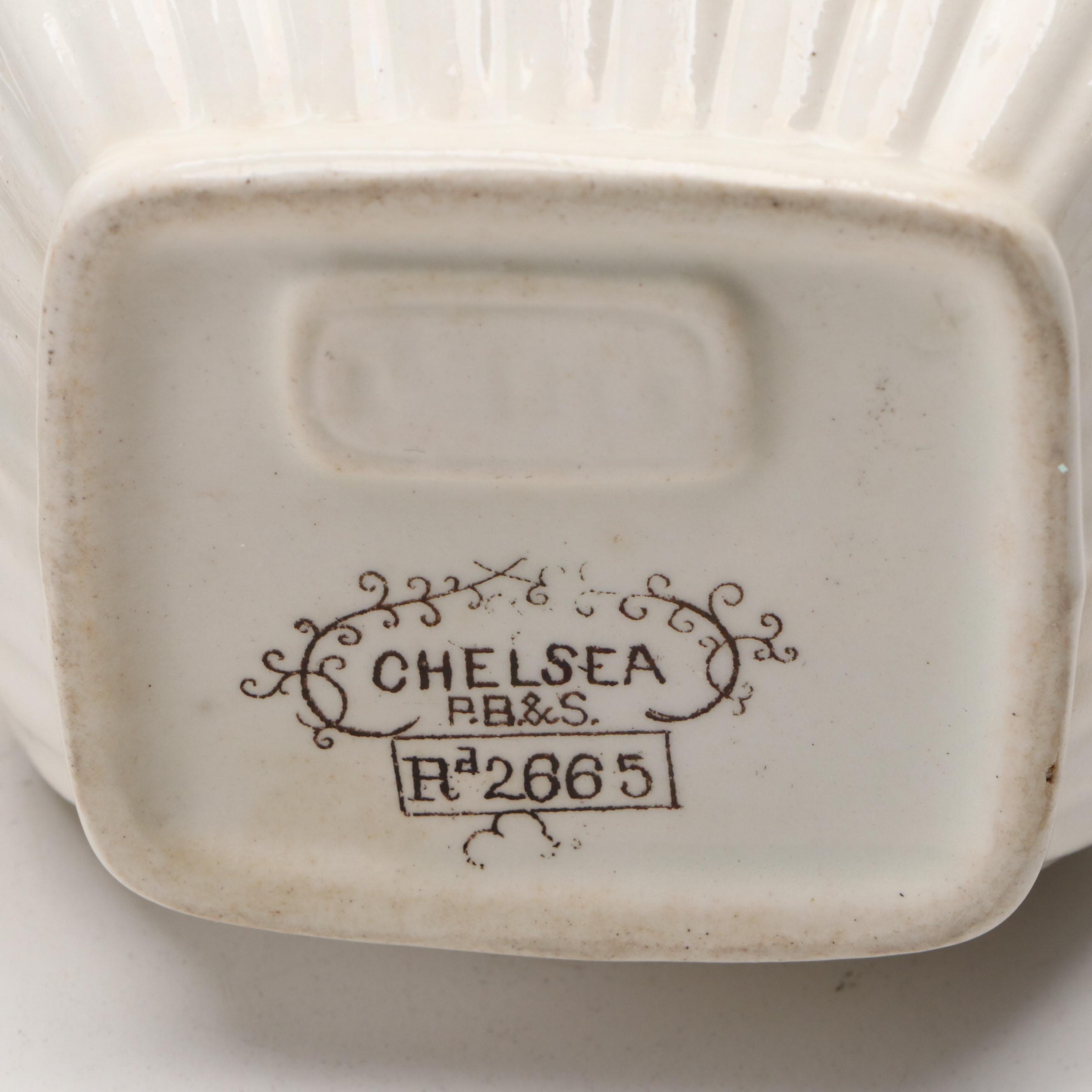 Powell, Bishop & Stonier "Chelsea" with Other English Transferware