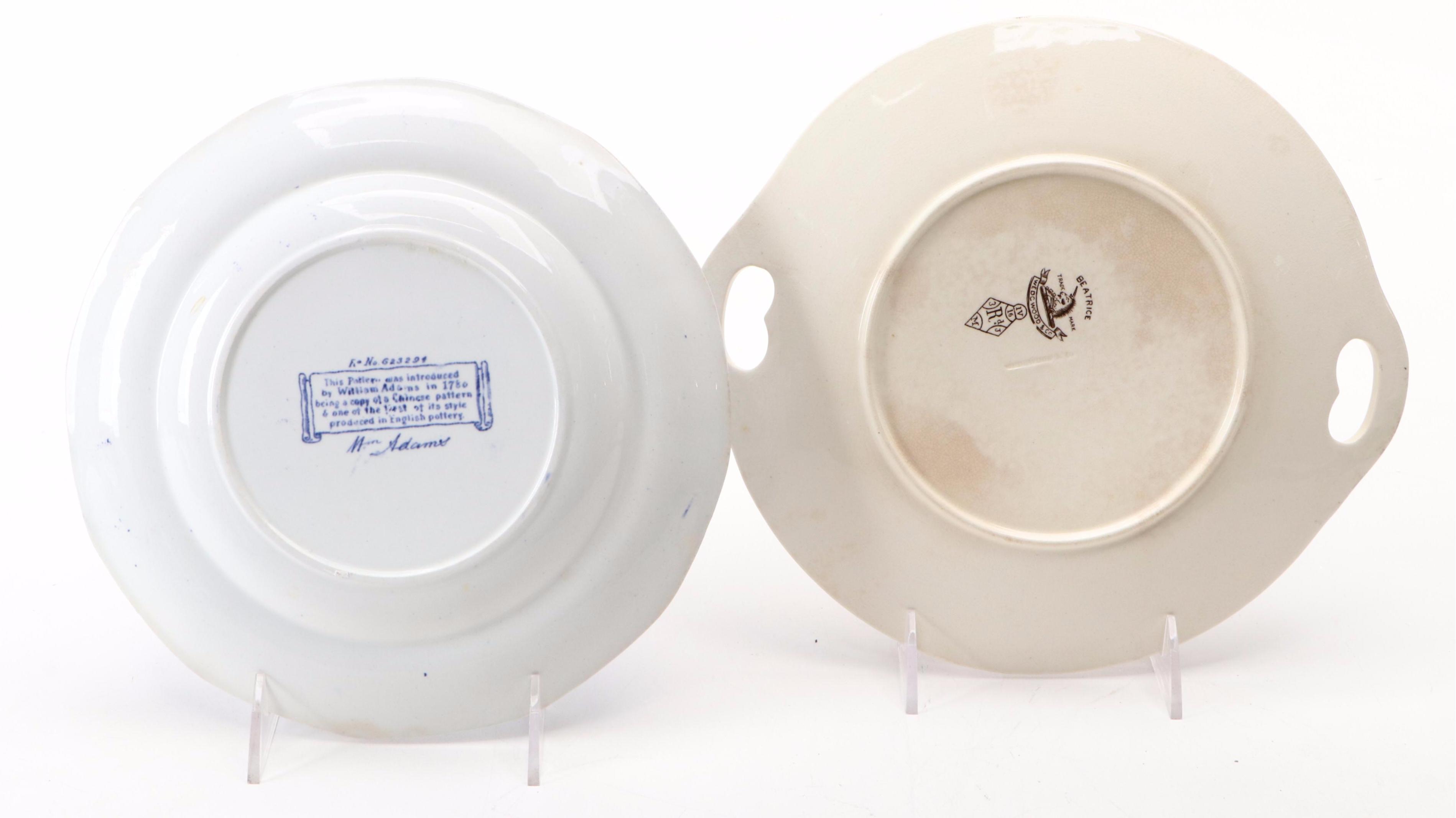 Powell, Bishop & Stonier "Chelsea" with Other English Transferware