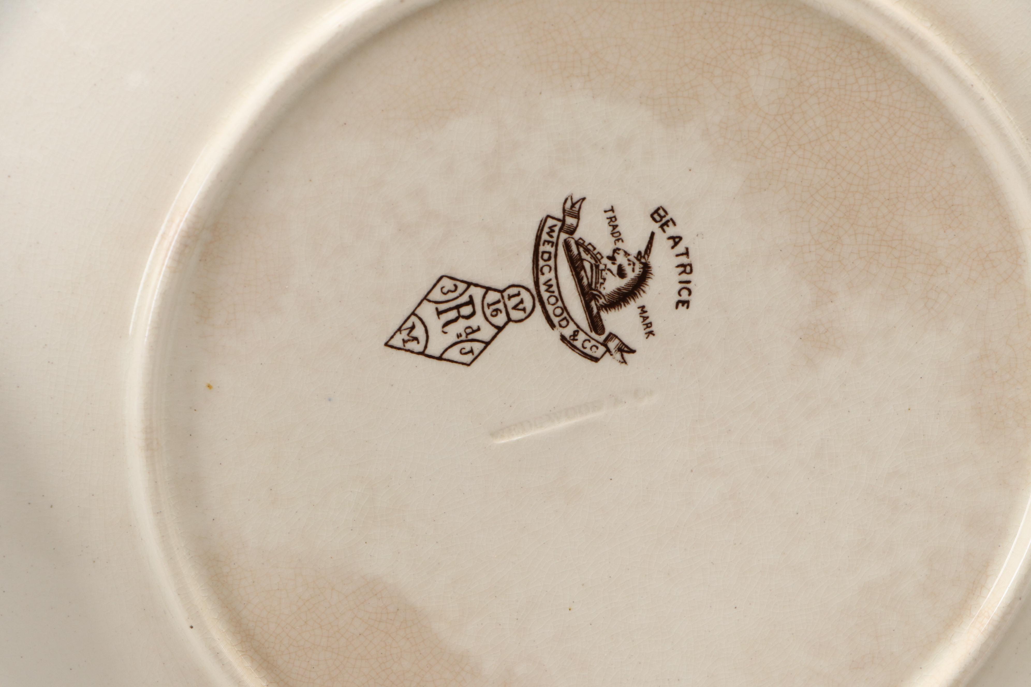 Powell, Bishop & Stonier "Chelsea" with Other English Transferware