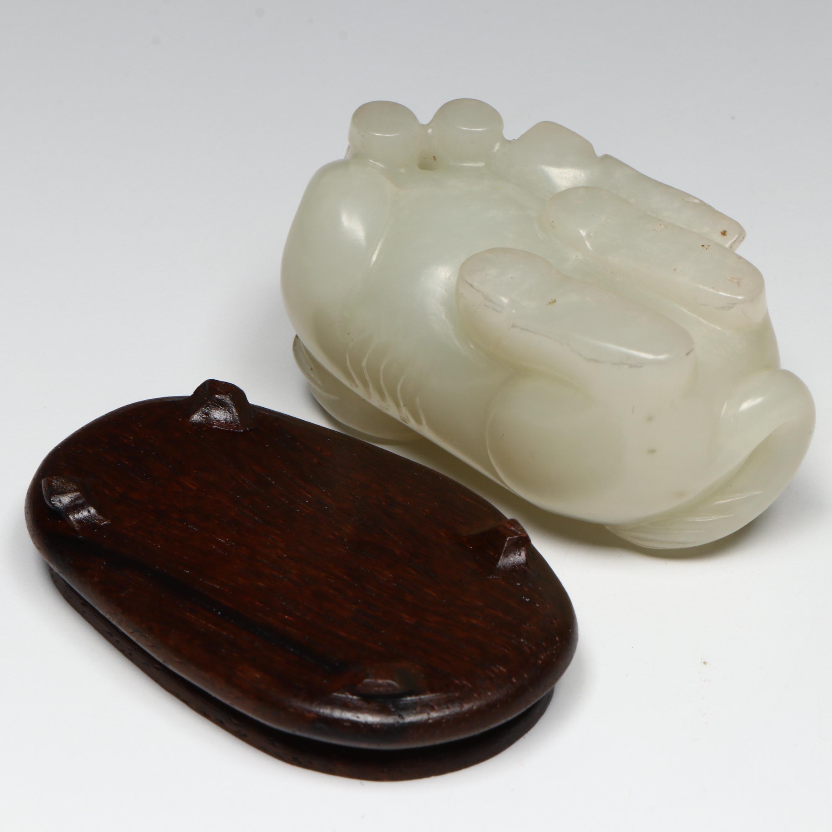 Chinese Carved Nephrite Lying Ox