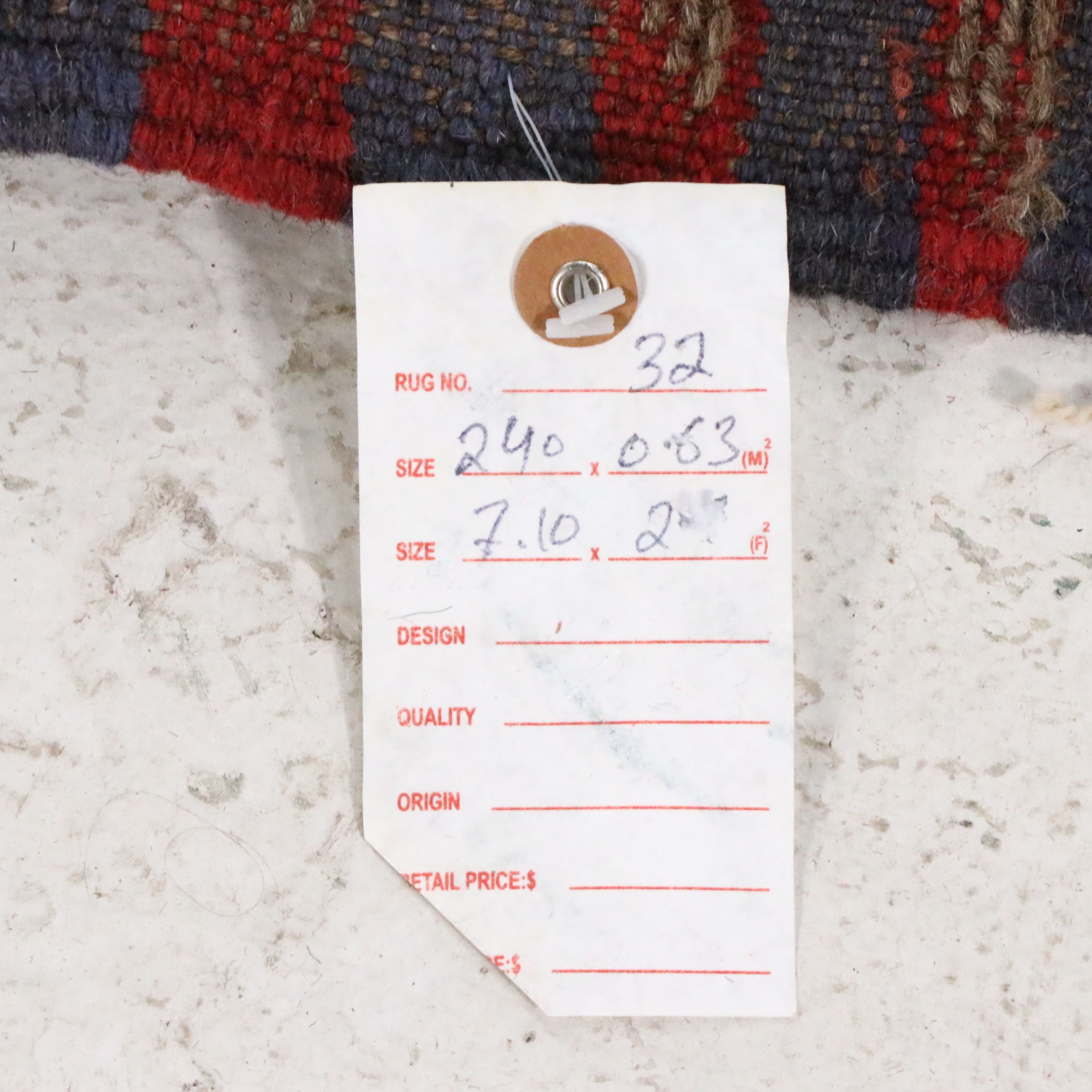 2'1 x 8' Handwoven Afghan Mashwani Carpet Runner