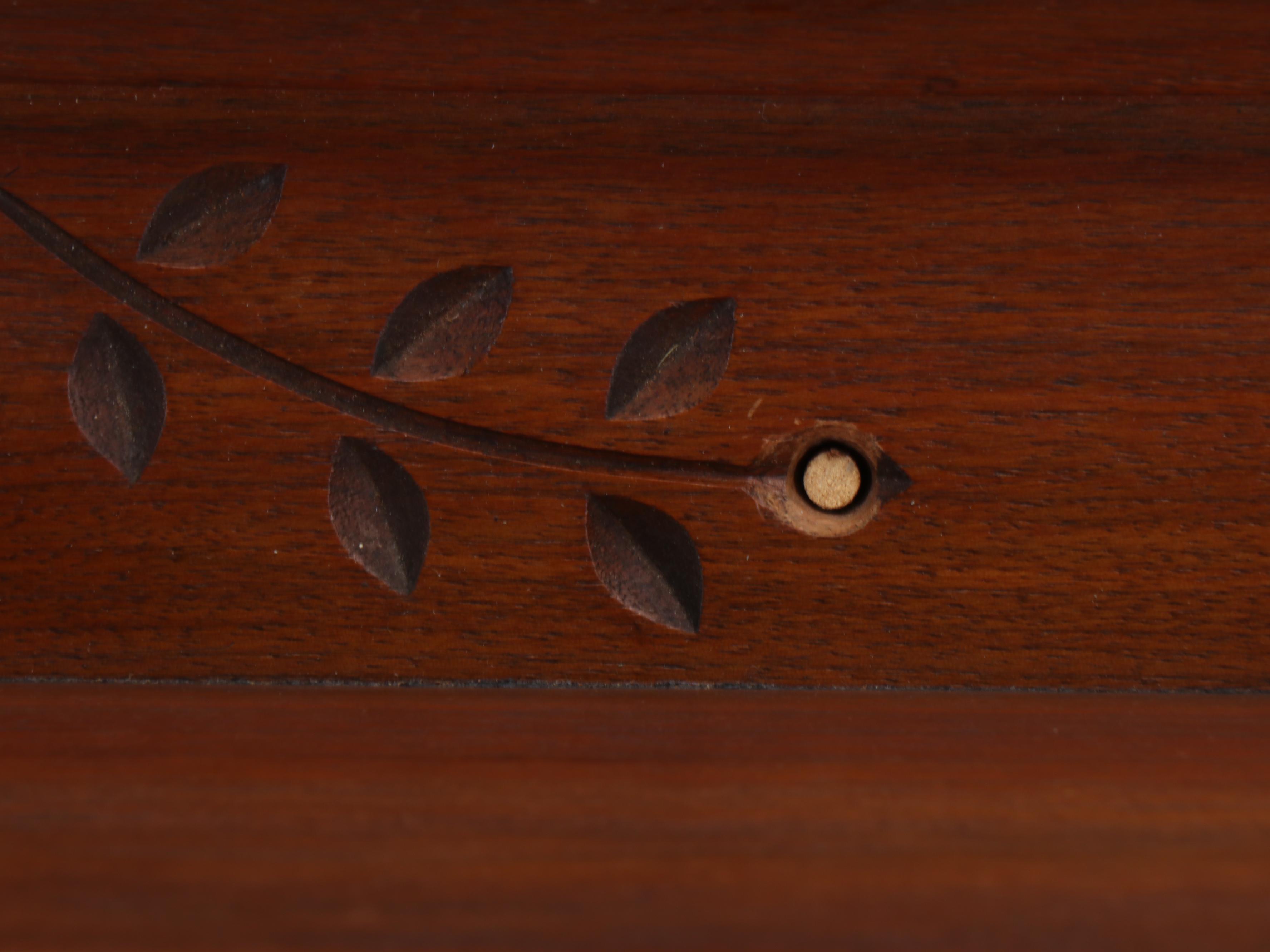 Victorian Eastlake Carved Walnut Sideboard Mirror