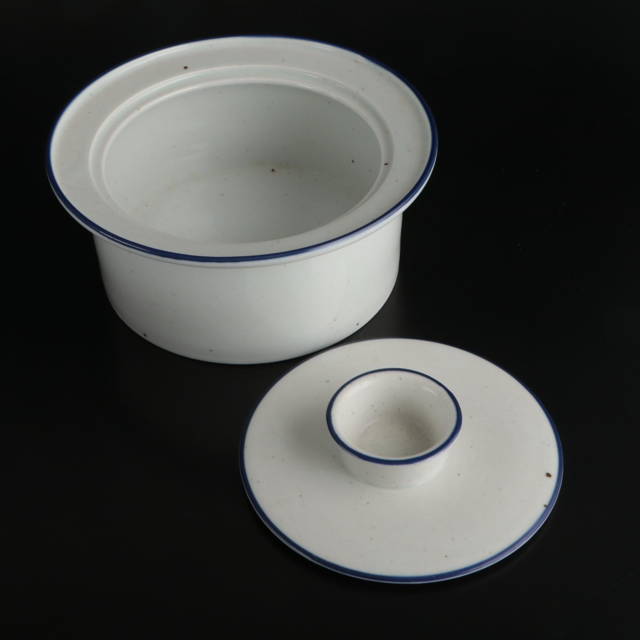 Dansk "Blue Mist" Ceramic Dinnerware and Serving Pieces, 1972-2002