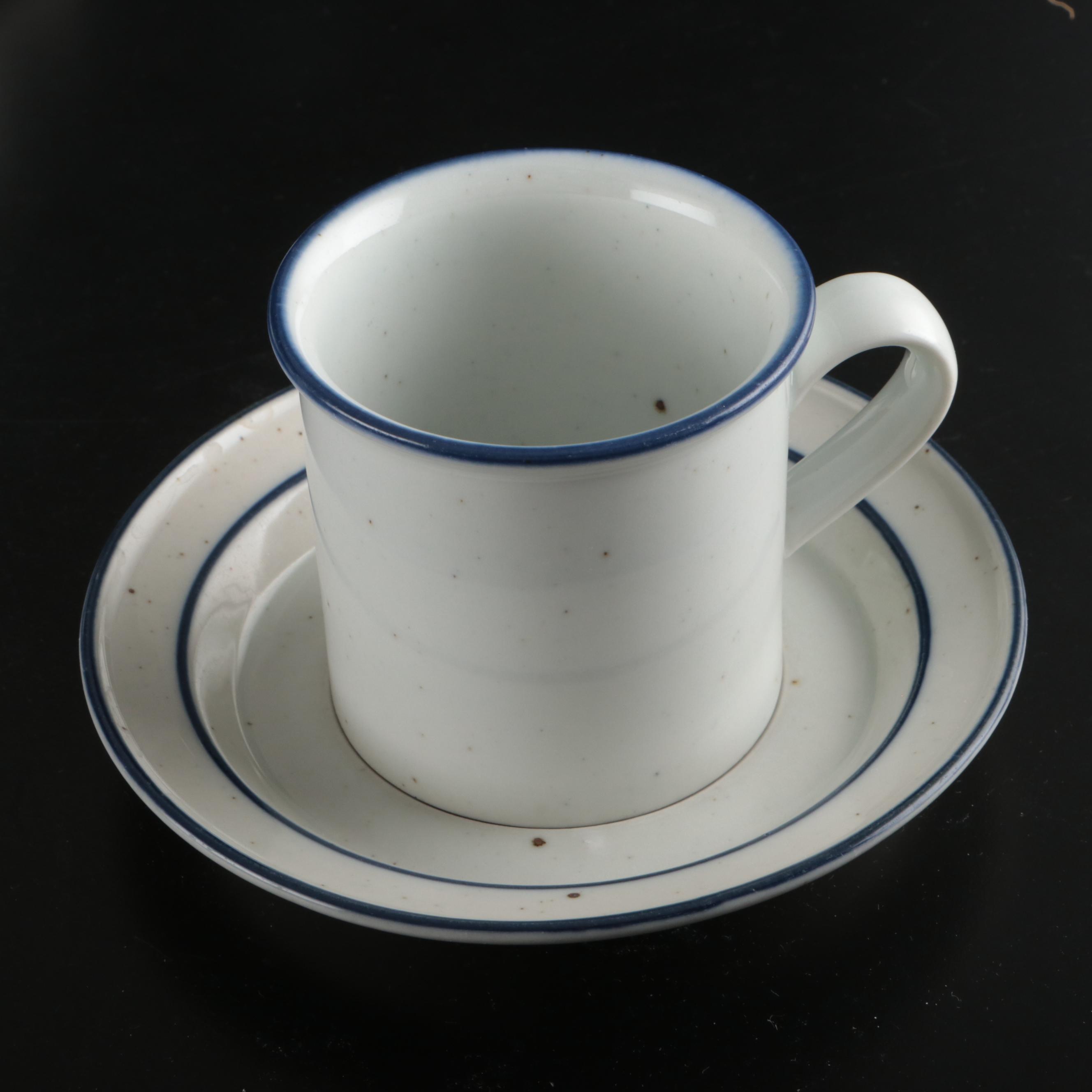 Dansk "Blue Mist" Ceramic Dinnerware and Serving Pieces, 1972-2002