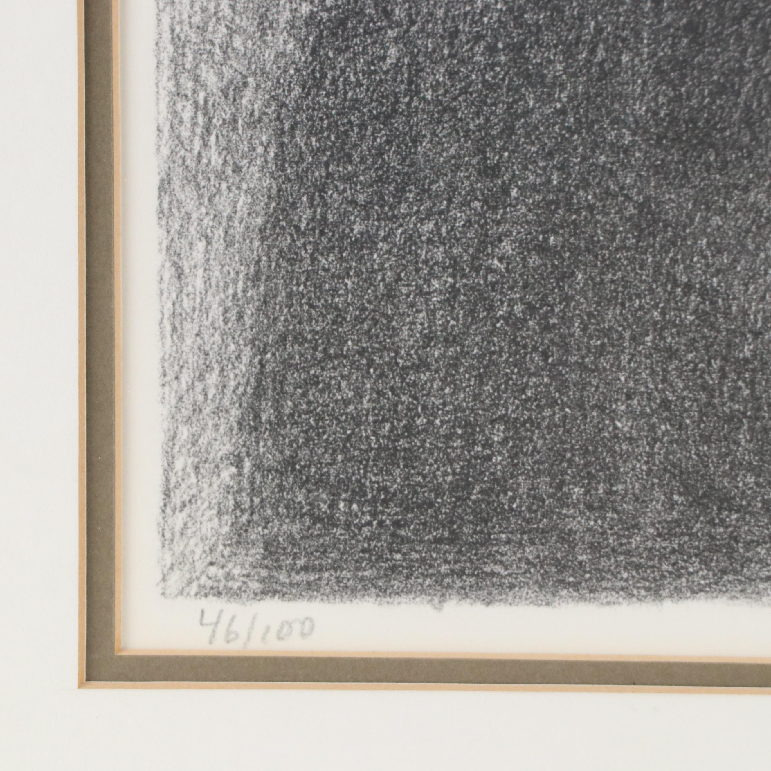 Raphael Soyer Lithograph of Woman With Necklace, Circa 1980