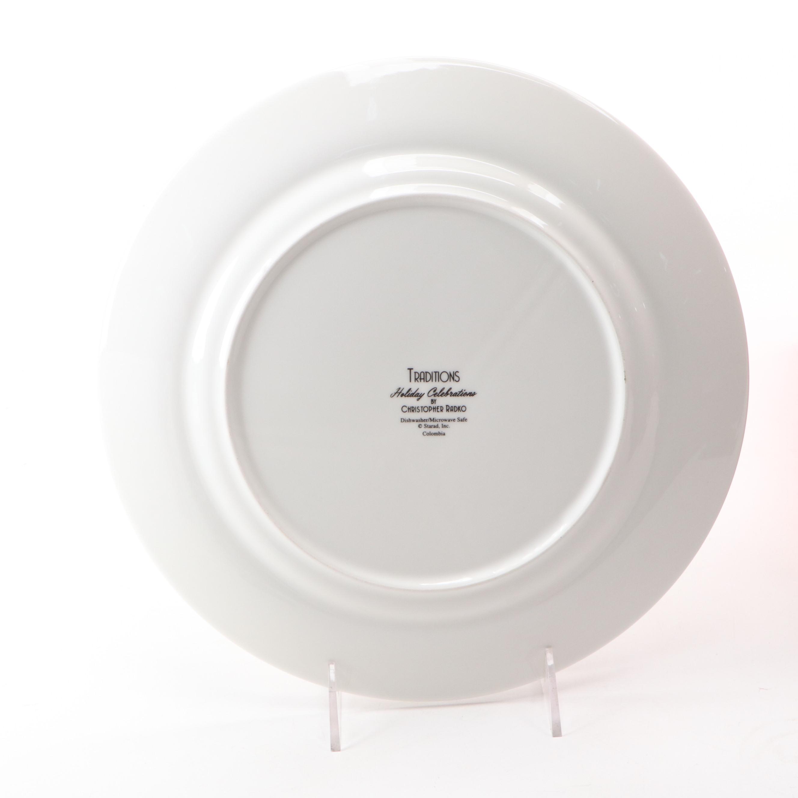 Christopher Radko "Holiday Celebrations" Plates