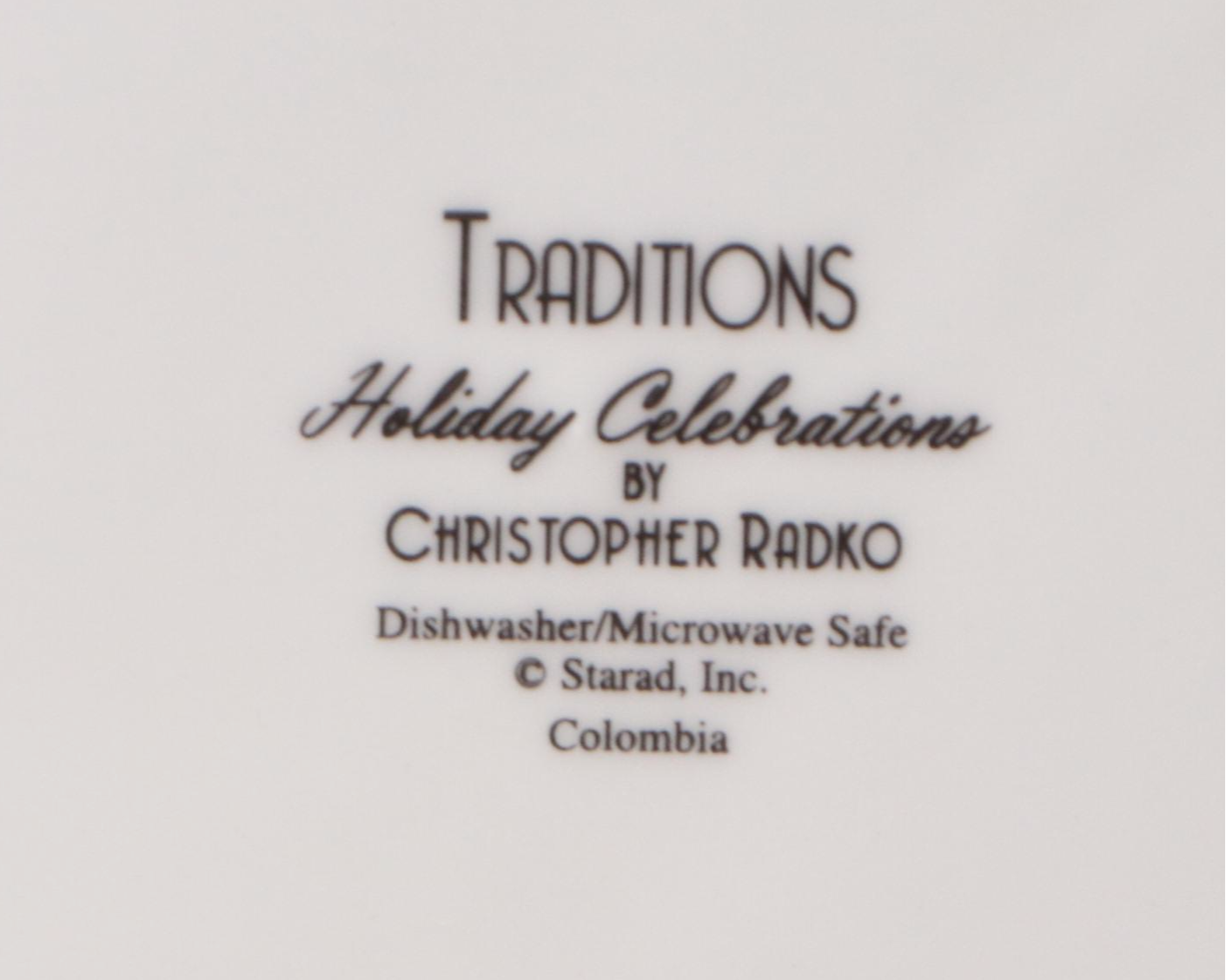 Christopher Radko "Holiday Celebrations" Plates