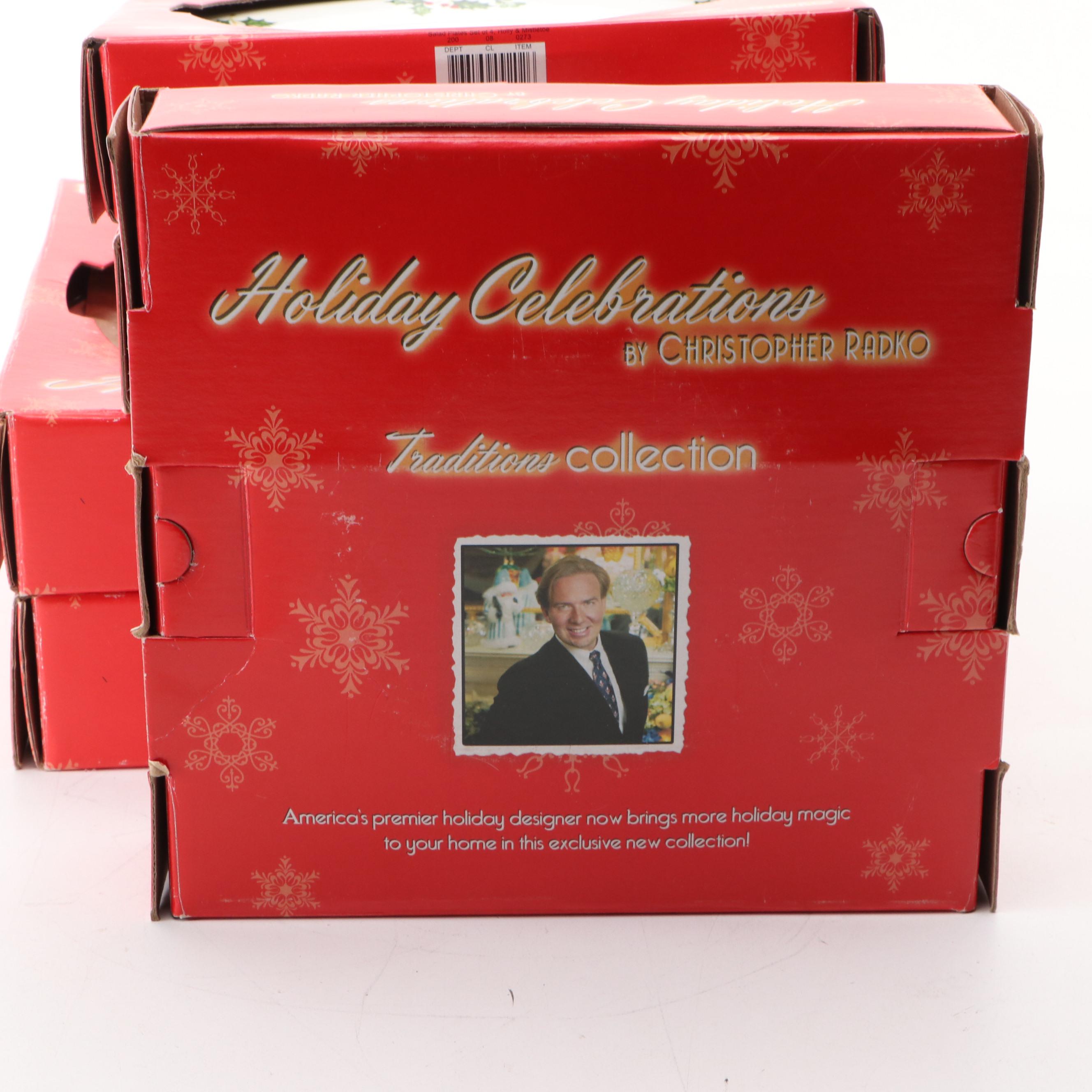 Christopher Radko "Holiday Celebrations" Plates