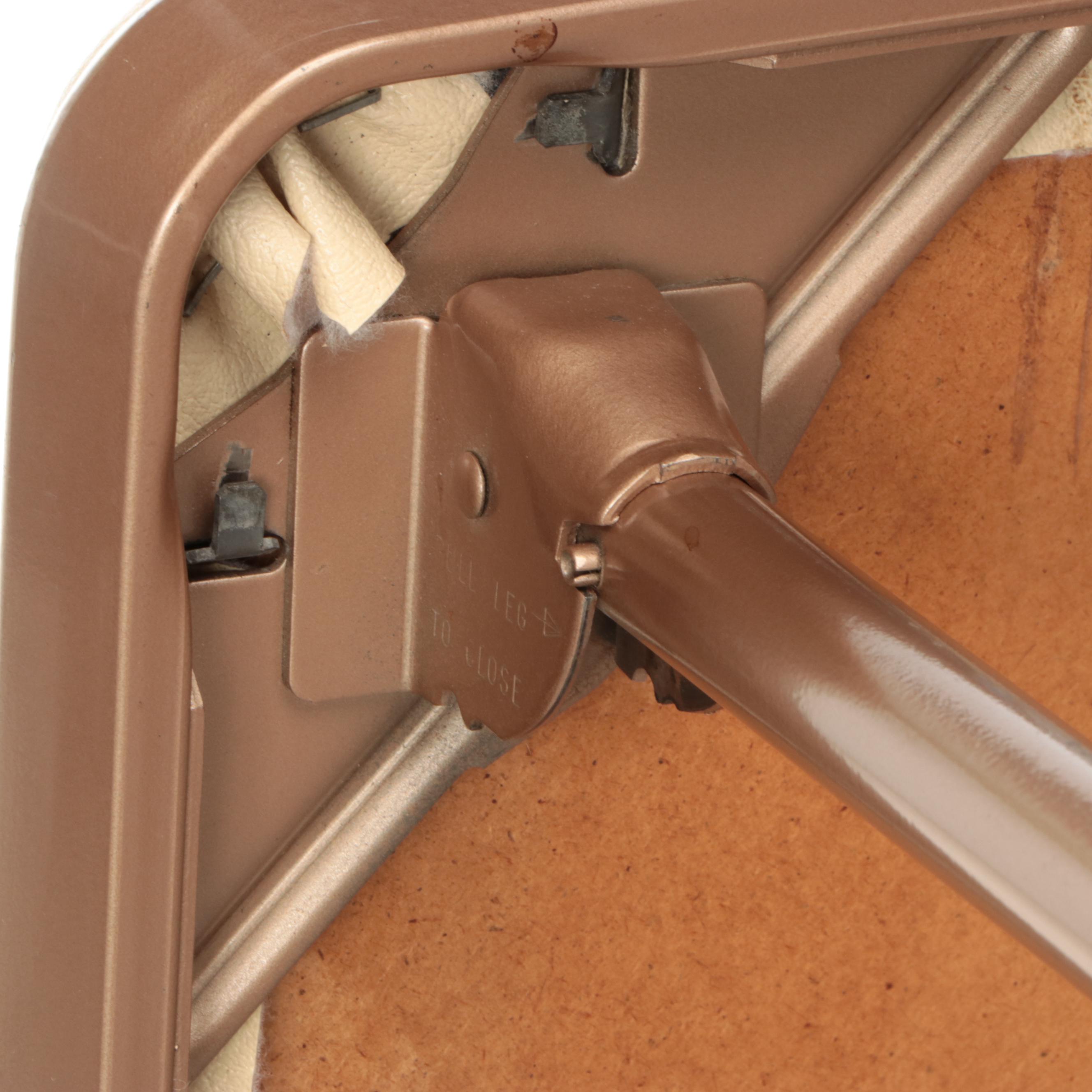 Cosco Vinyl and Metal Five-Piece Folding Table and Chairs Set