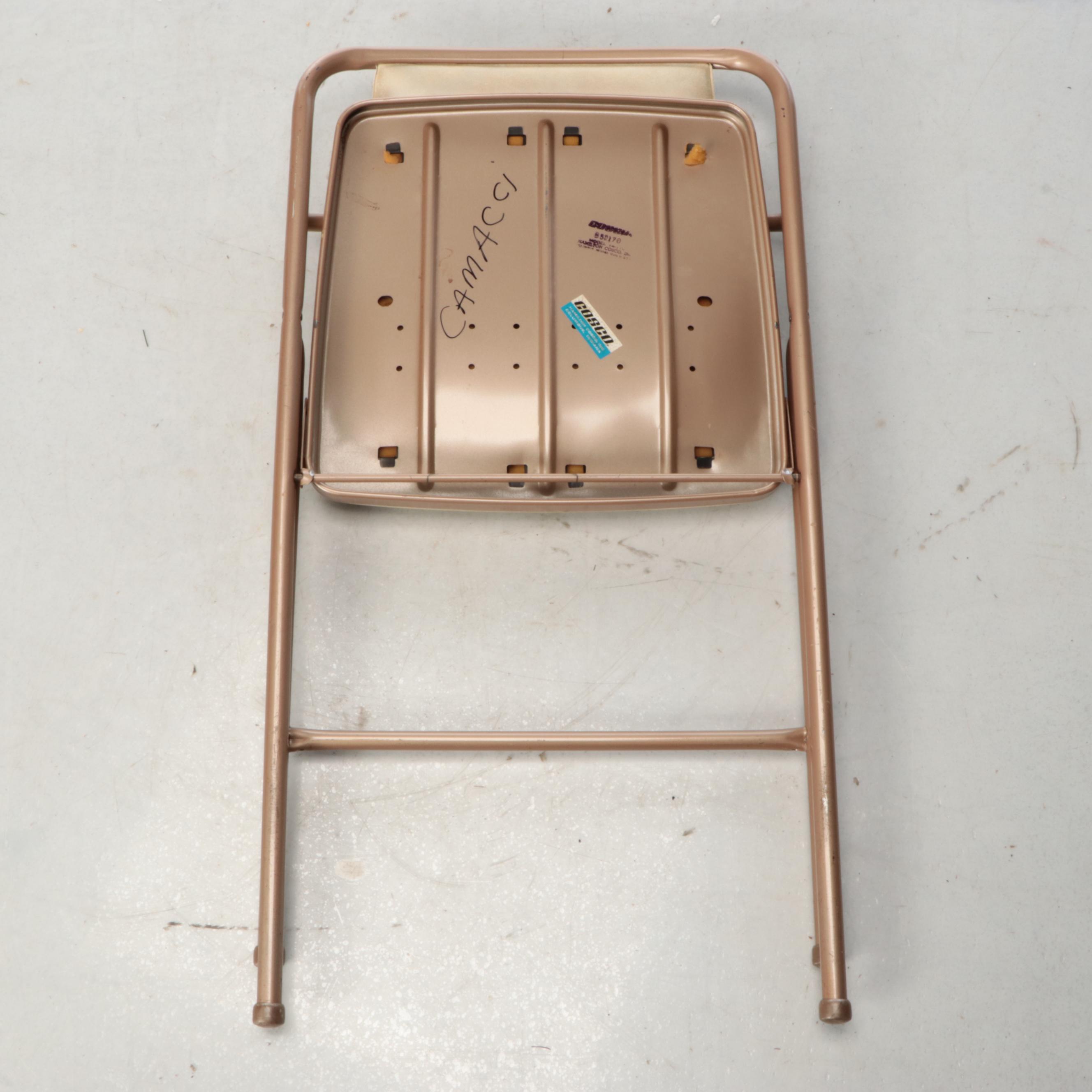 Cosco Vinyl and Metal Five-Piece Folding Table and Chairs Set