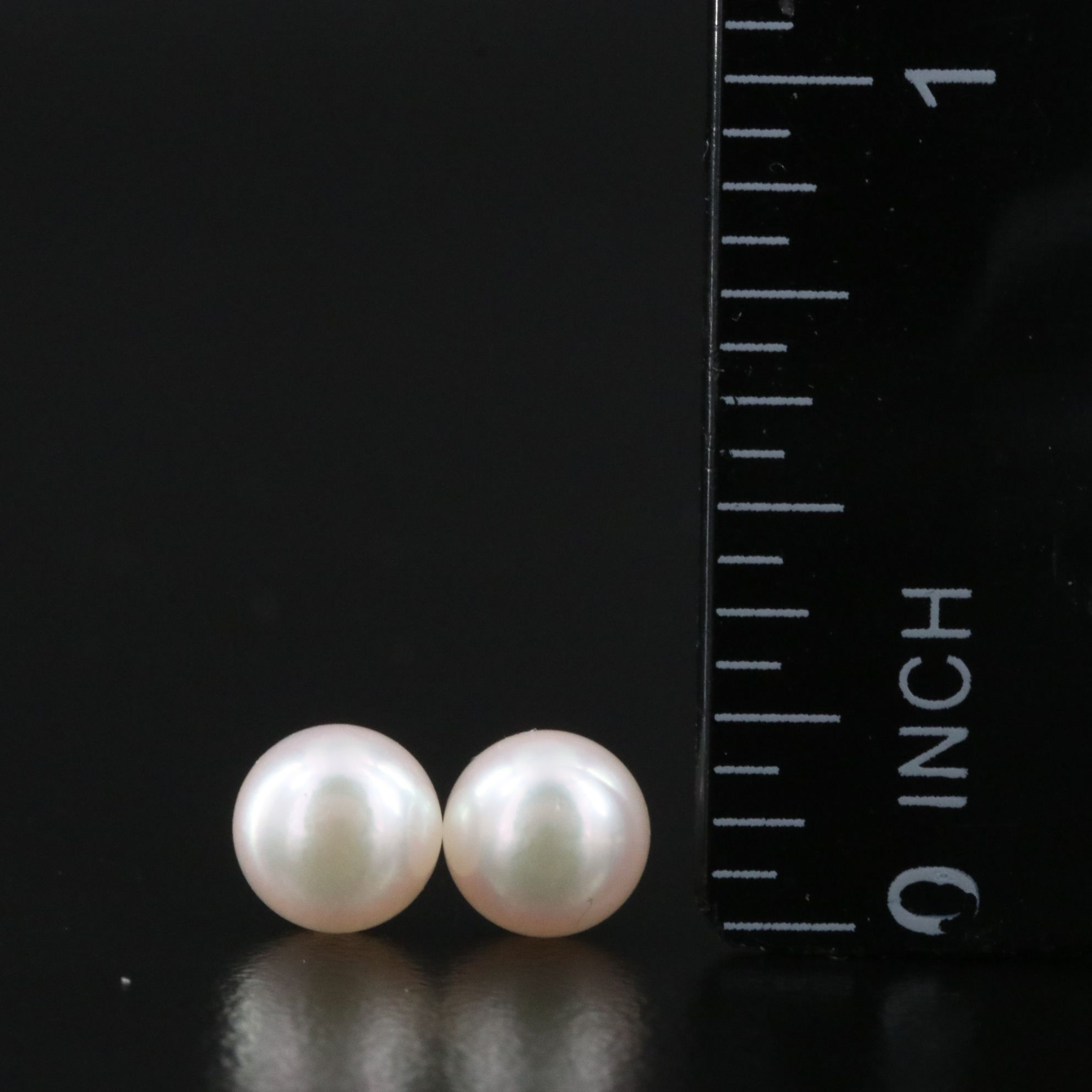 14K Pearl Stud Earrings
