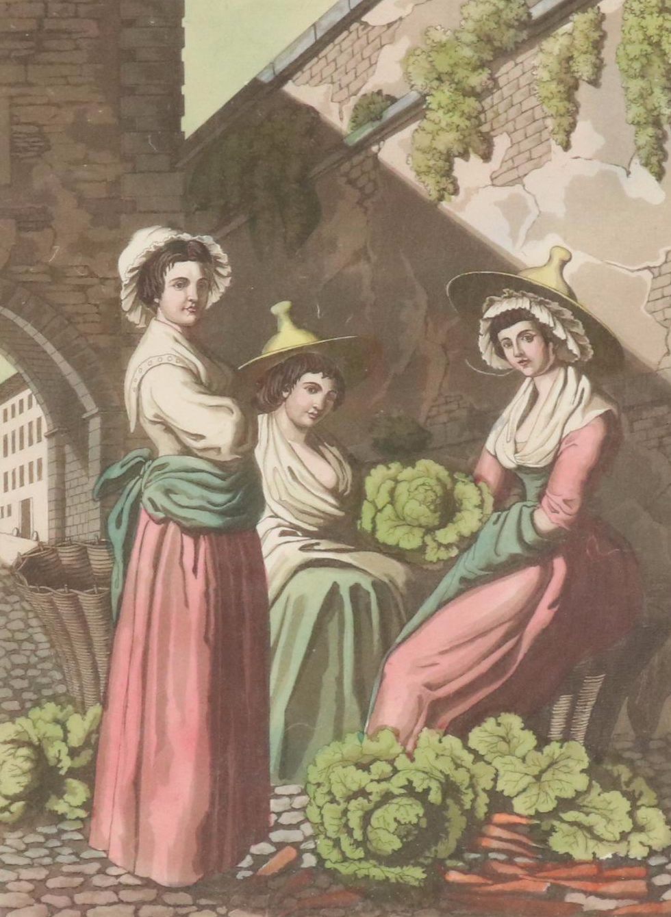 Hand-Colored Engravings of Swiss Costumes After Joseph Reinhart