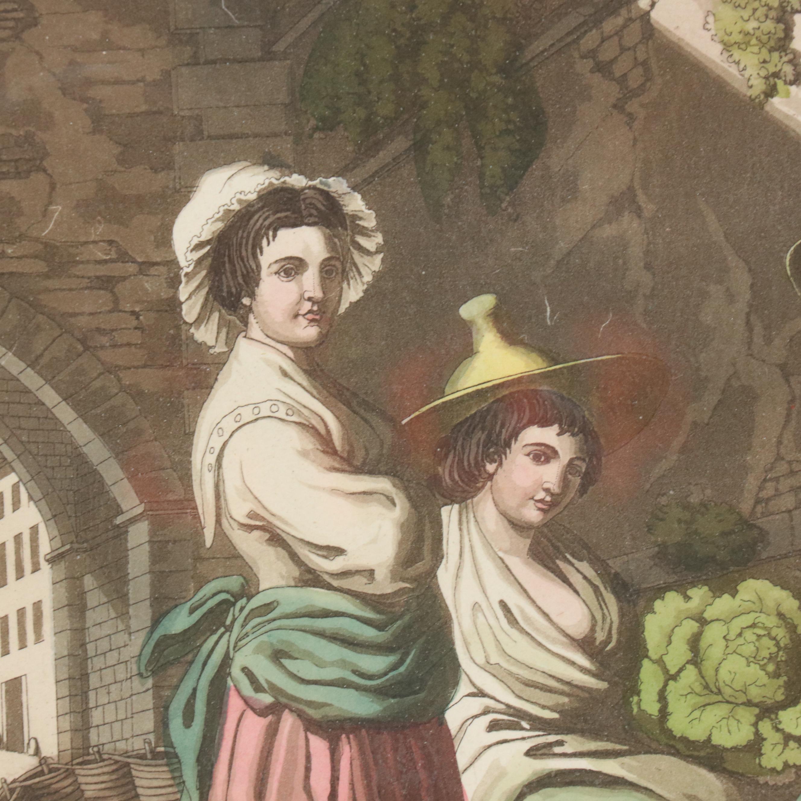 Hand-Colored Engravings of Swiss Costumes After Joseph Reinhart
