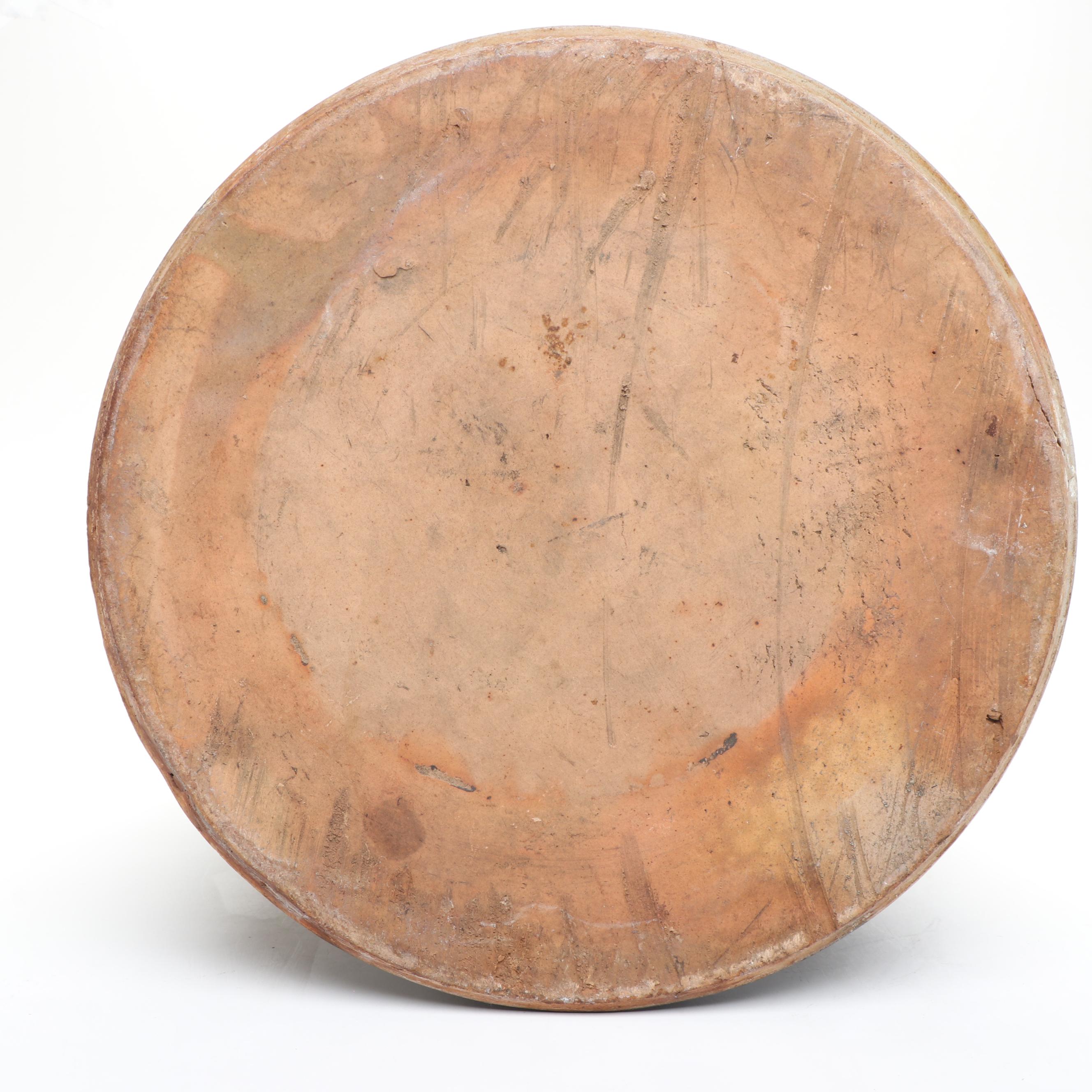 New York Stoneware Three Gallon Stoneware Crock with Freehand Cobalt Bird