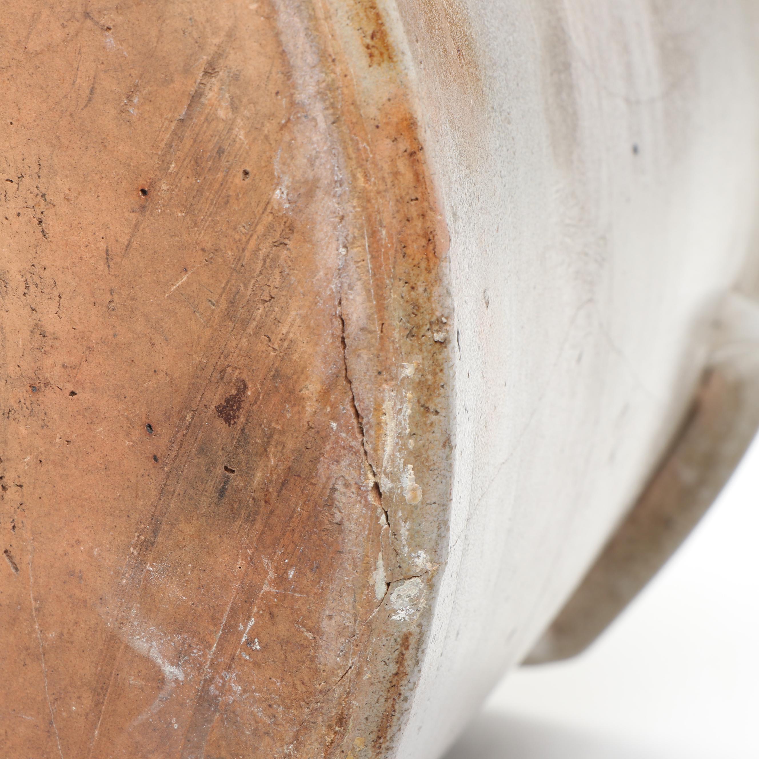 New York Stoneware Three Gallon Stoneware Crock with Freehand Cobalt Bird