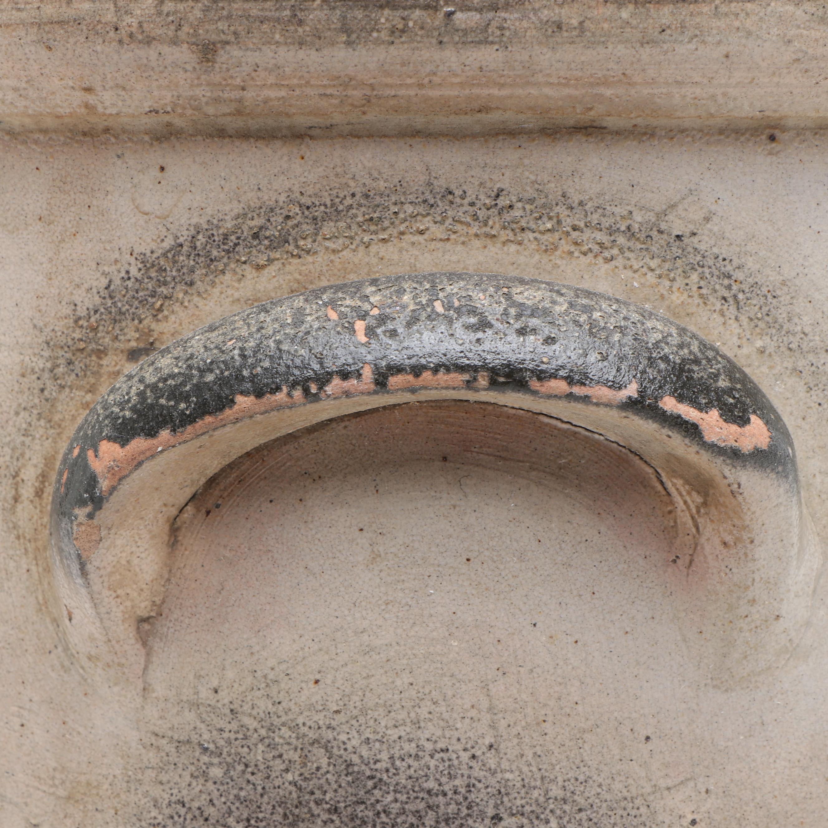 New York Stoneware Three Gallon Stoneware Crock with Freehand Cobalt Bird