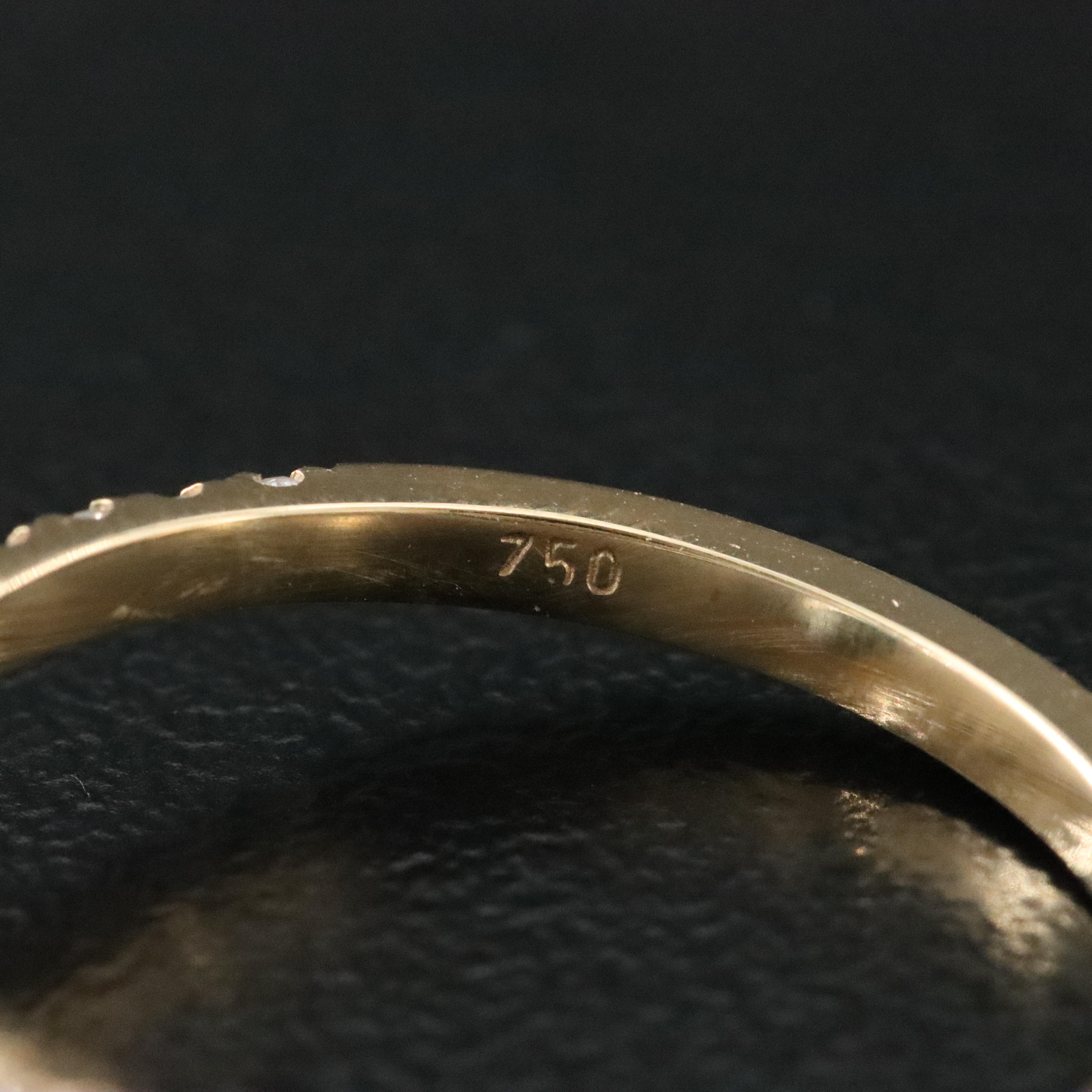 18K 3.19 CTW Lab Grown Diamond Ring with IGI Report and Fancy Blue Center