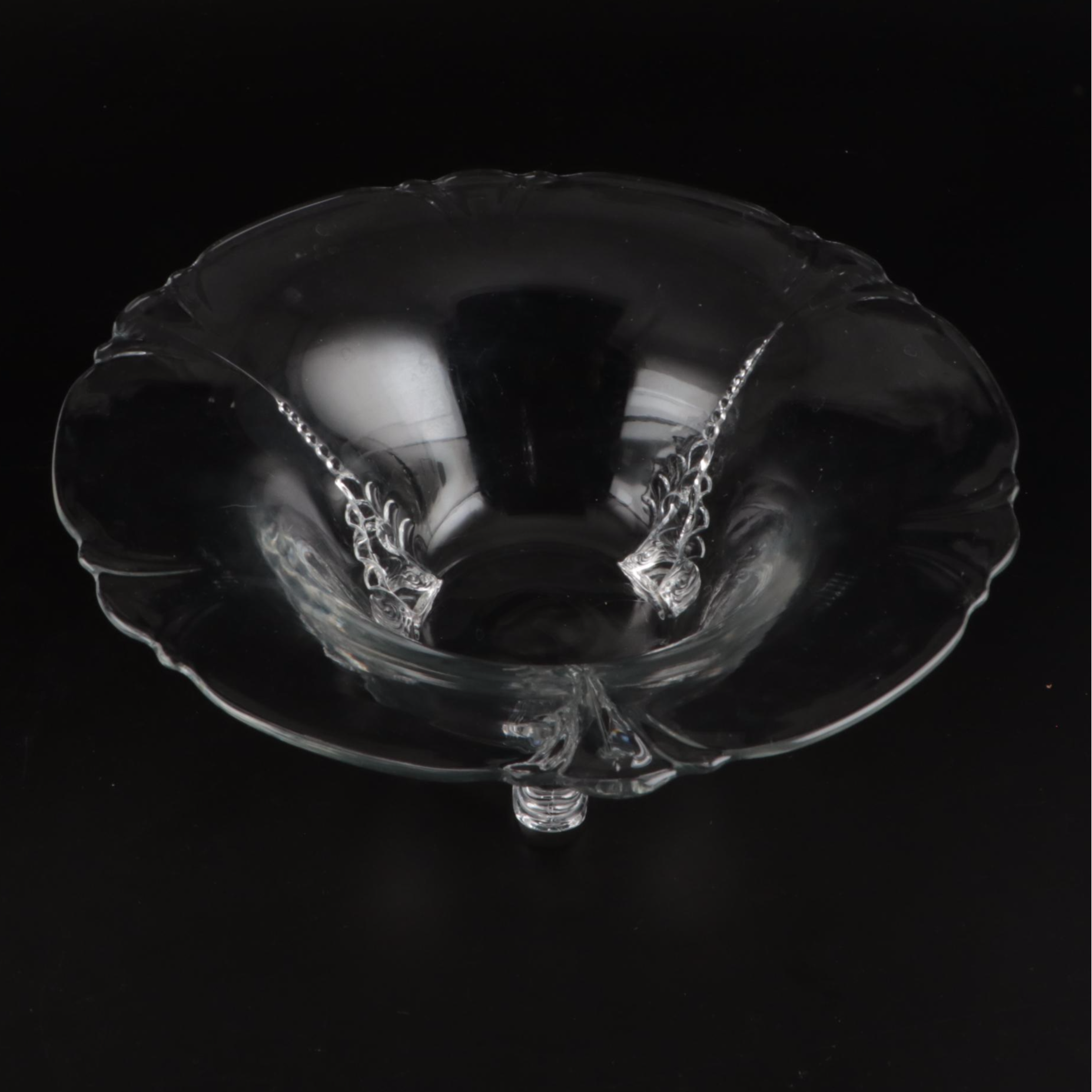 Cambridge Glass Epergne with Pressed Glass Centerpiece Bowl