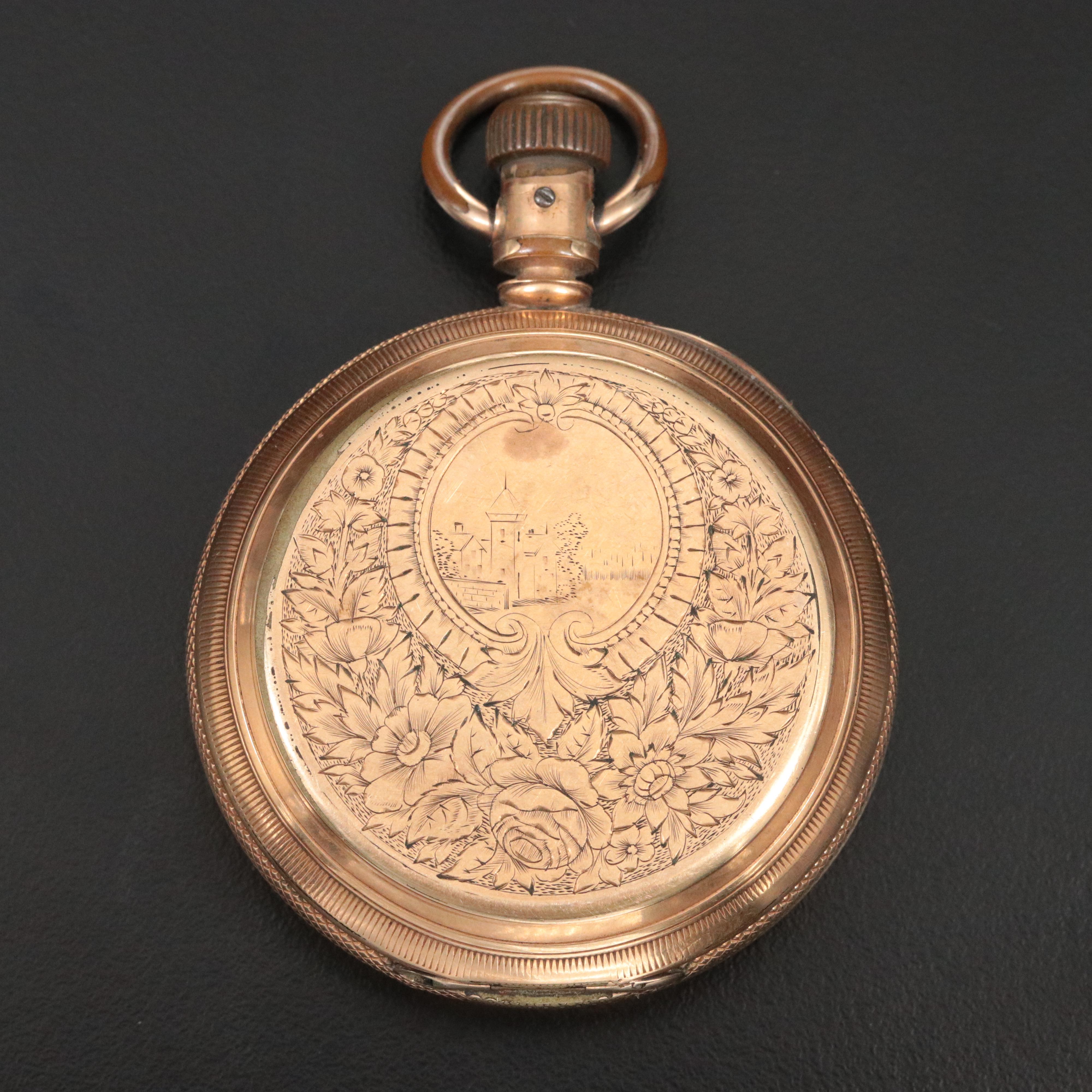 Vintage Gold-Filled Hunting Case for a Pocket Watch