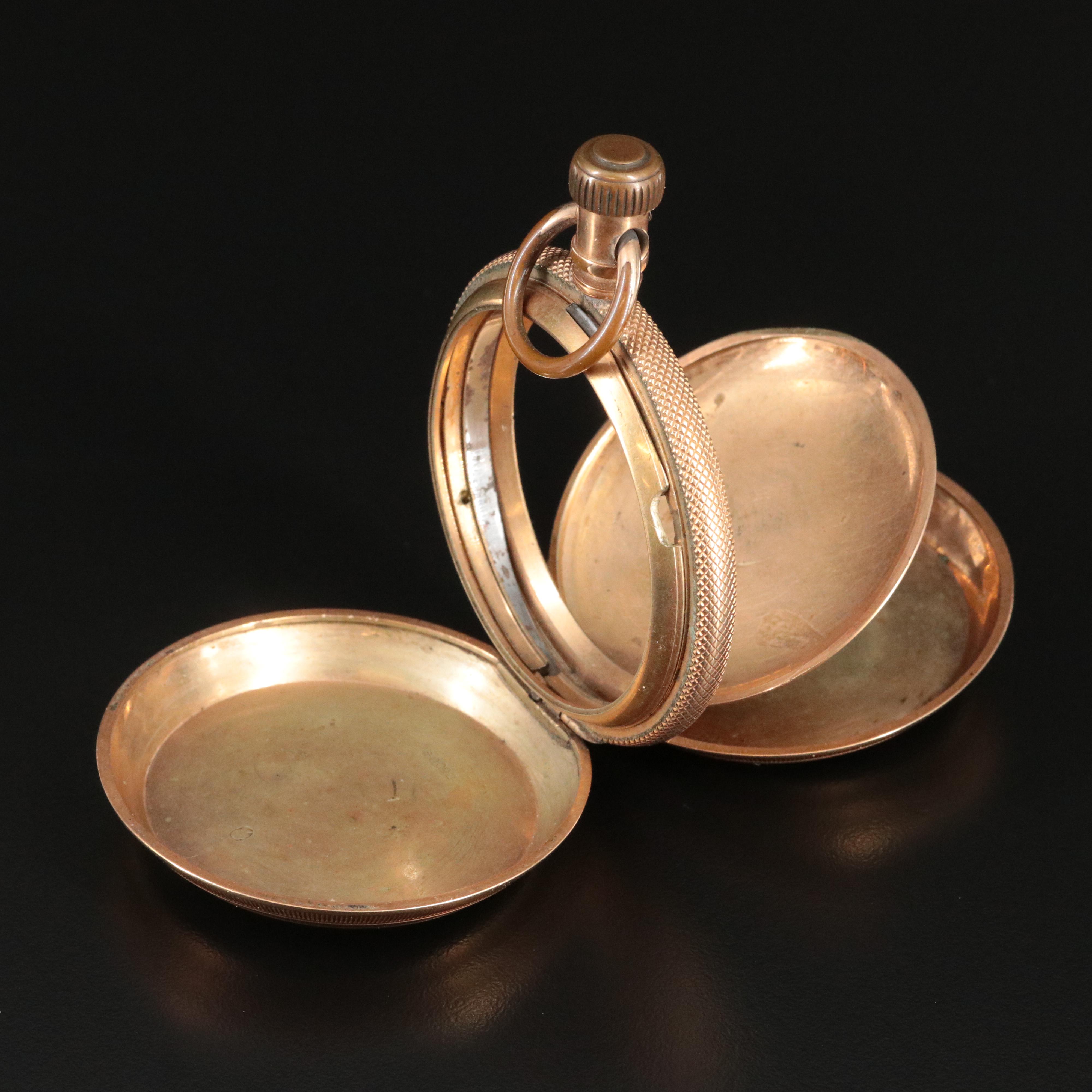 Vintage Gold-Filled Hunting Case for a Pocket Watch