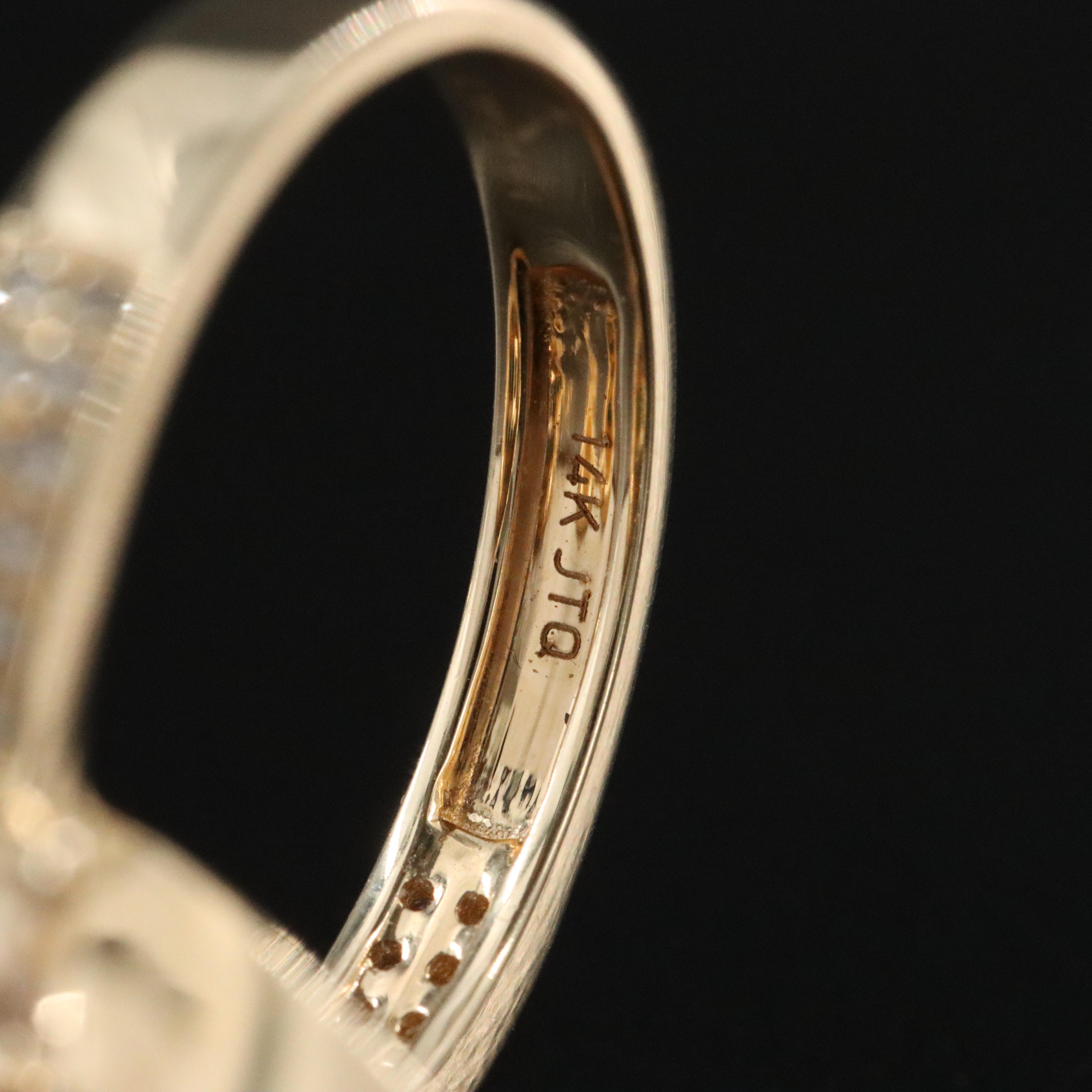 14K 11.54 CT Emerald, Diamond and White Sapphire Ring with IGI Report