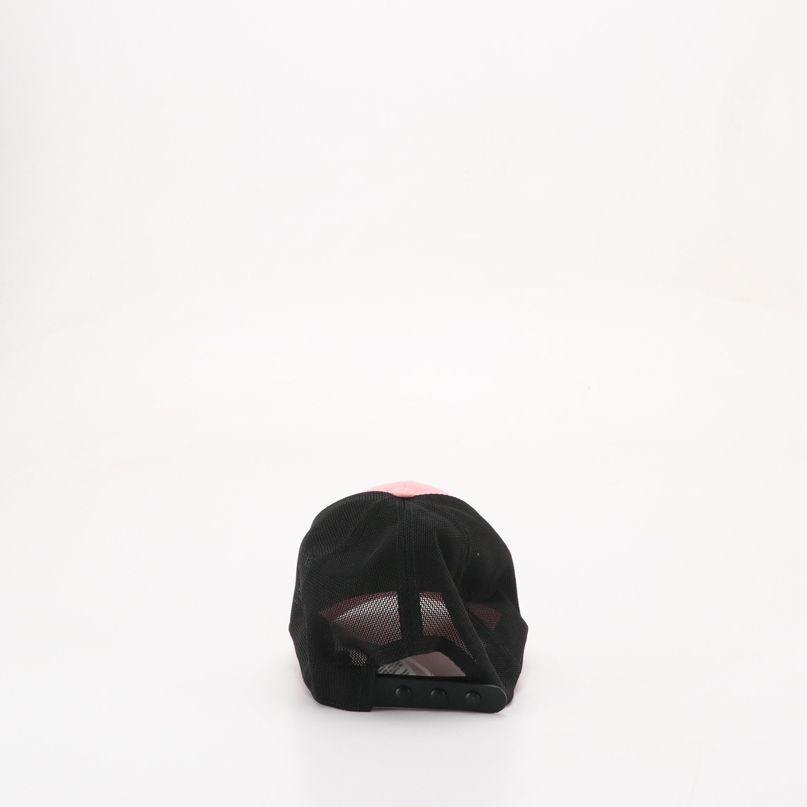 Burberry Pink Wool Logo Accented Trucker Hat