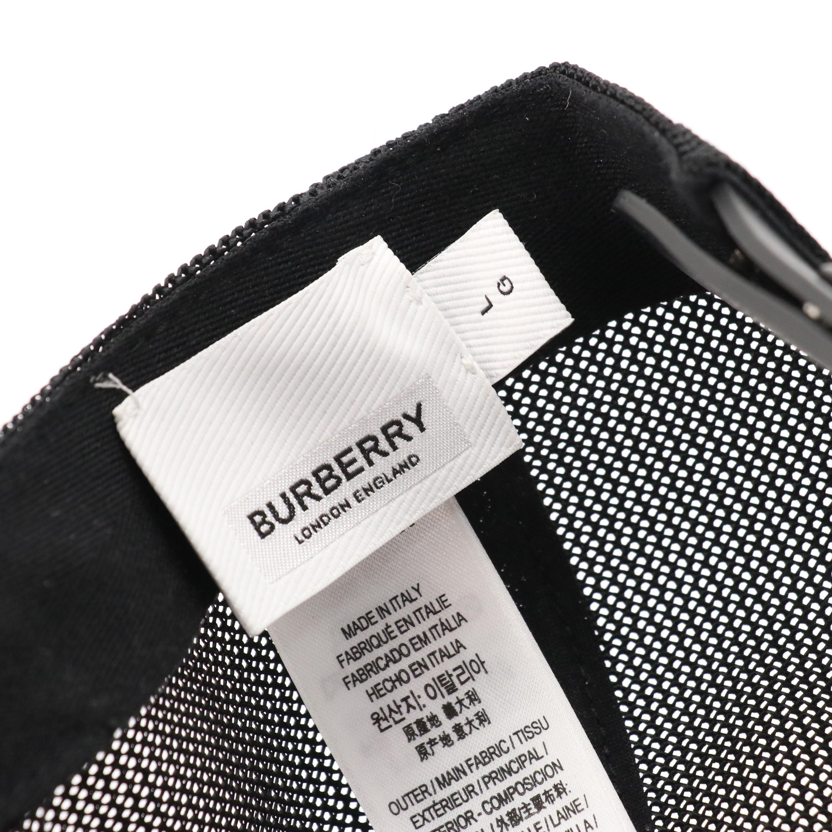 Burberry Pink Wool Logo Accented Trucker Hat