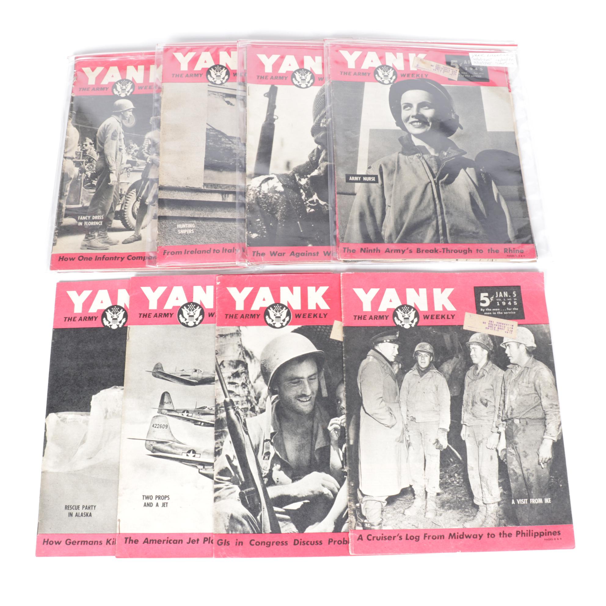 "Yank: The Army Weekly" WWII Military Magazines, 1944-1945