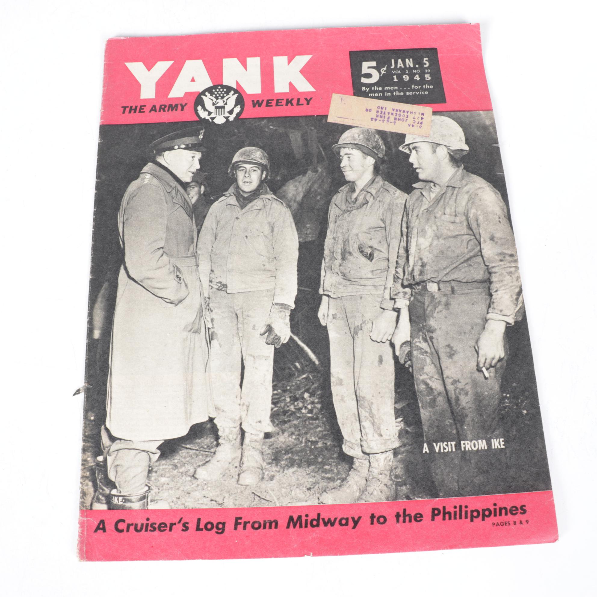 "Yank: The Army Weekly" WWII Military Magazines, 1944-1945