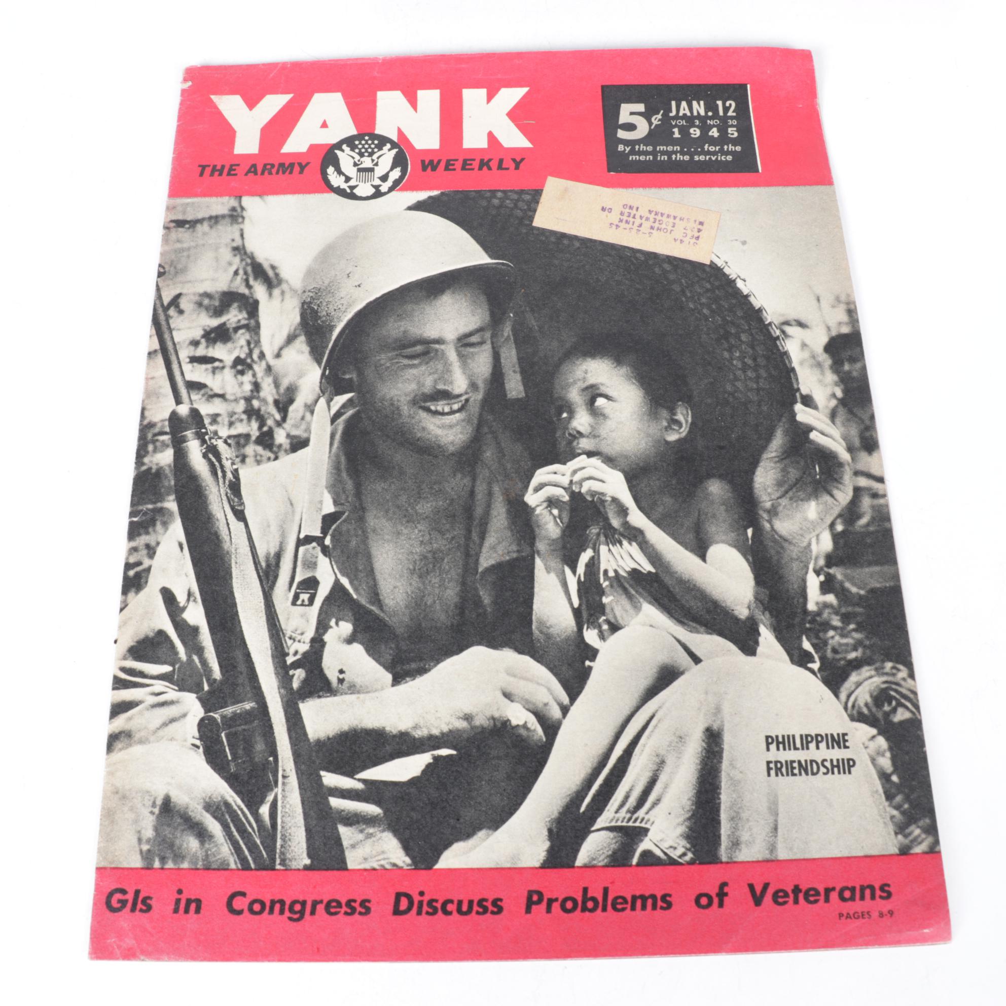 "Yank: The Army Weekly" WWII Military Magazines, 1944-1945