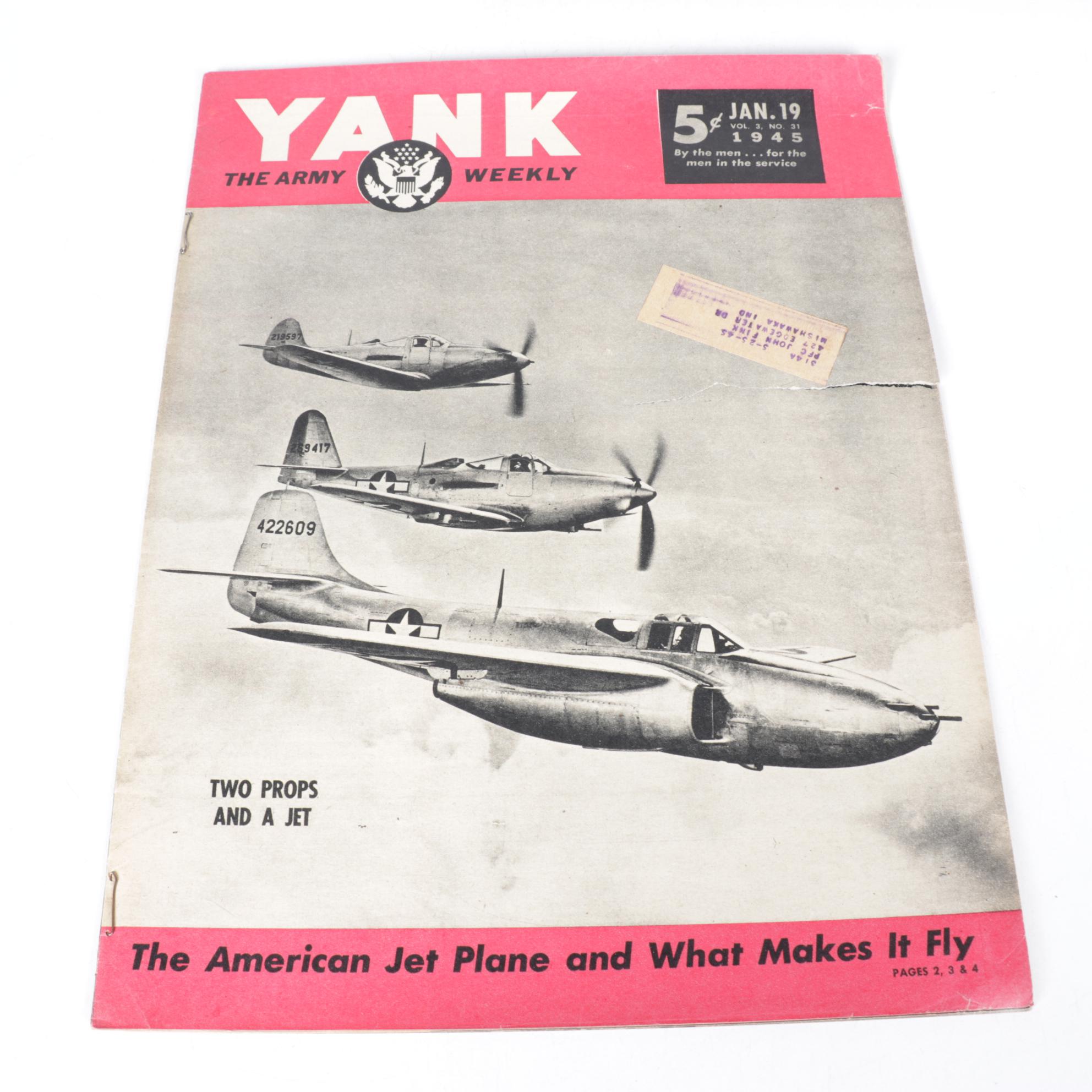 "Yank: The Army Weekly" WWII Military Magazines, 1944-1945