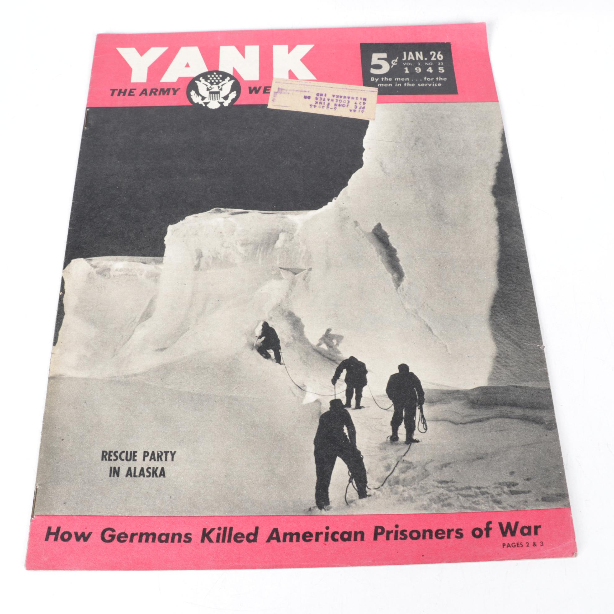 "Yank: The Army Weekly" WWII Military Magazines, 1944-1945