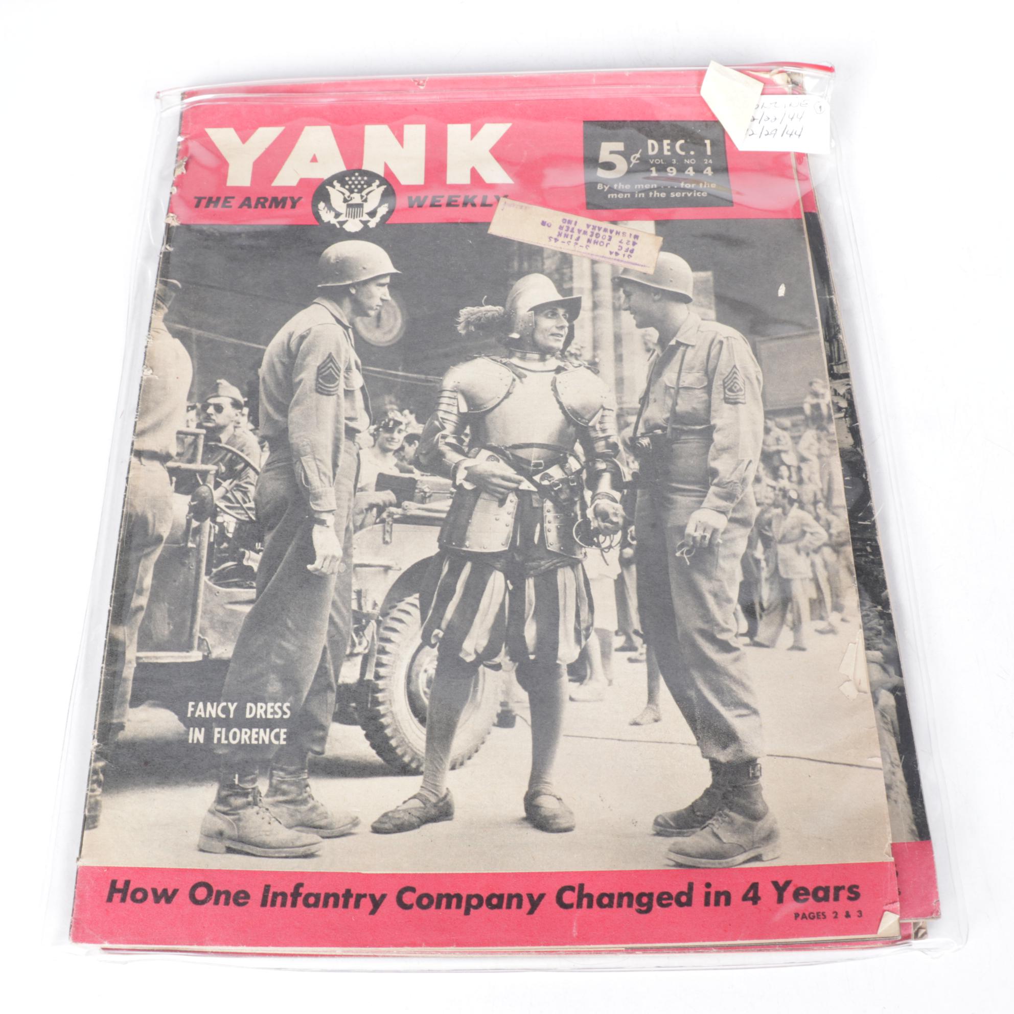 "Yank: The Army Weekly" WWII Military Magazines, 1944-1945